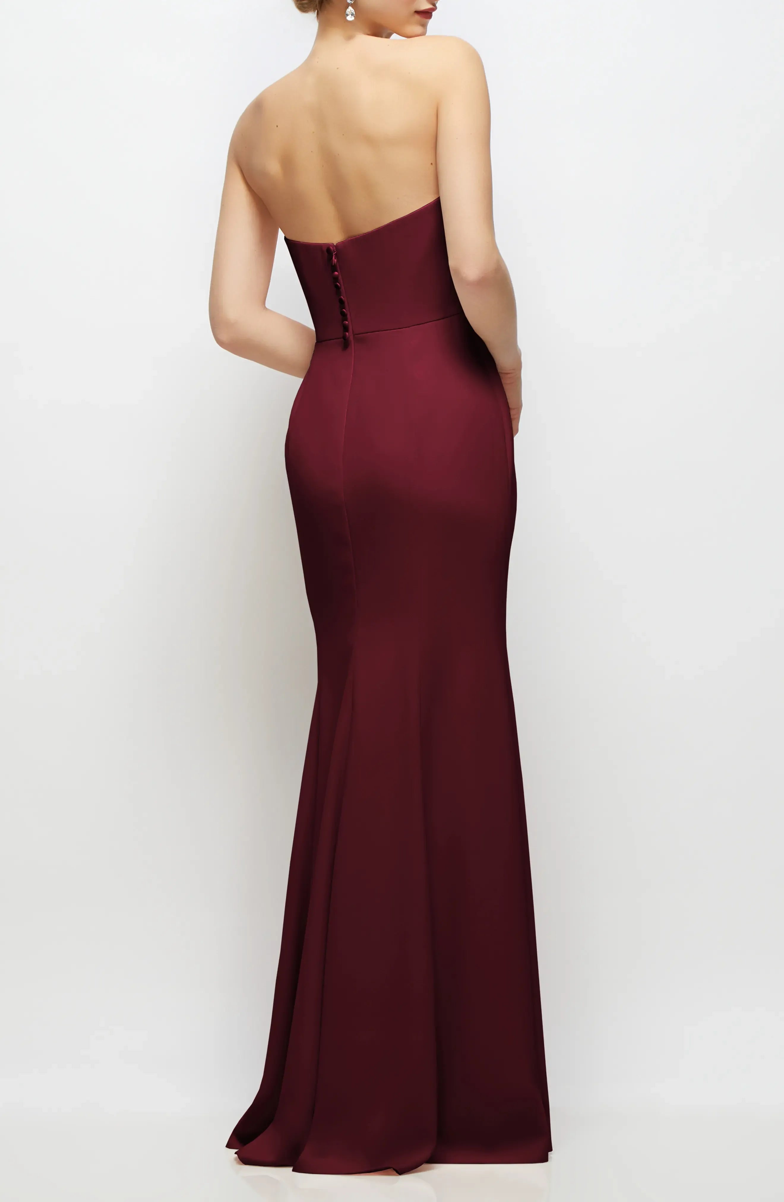 Elegant Trumpet Strapless Sweetheart Open Back Maxi For Ladies Evening Dress