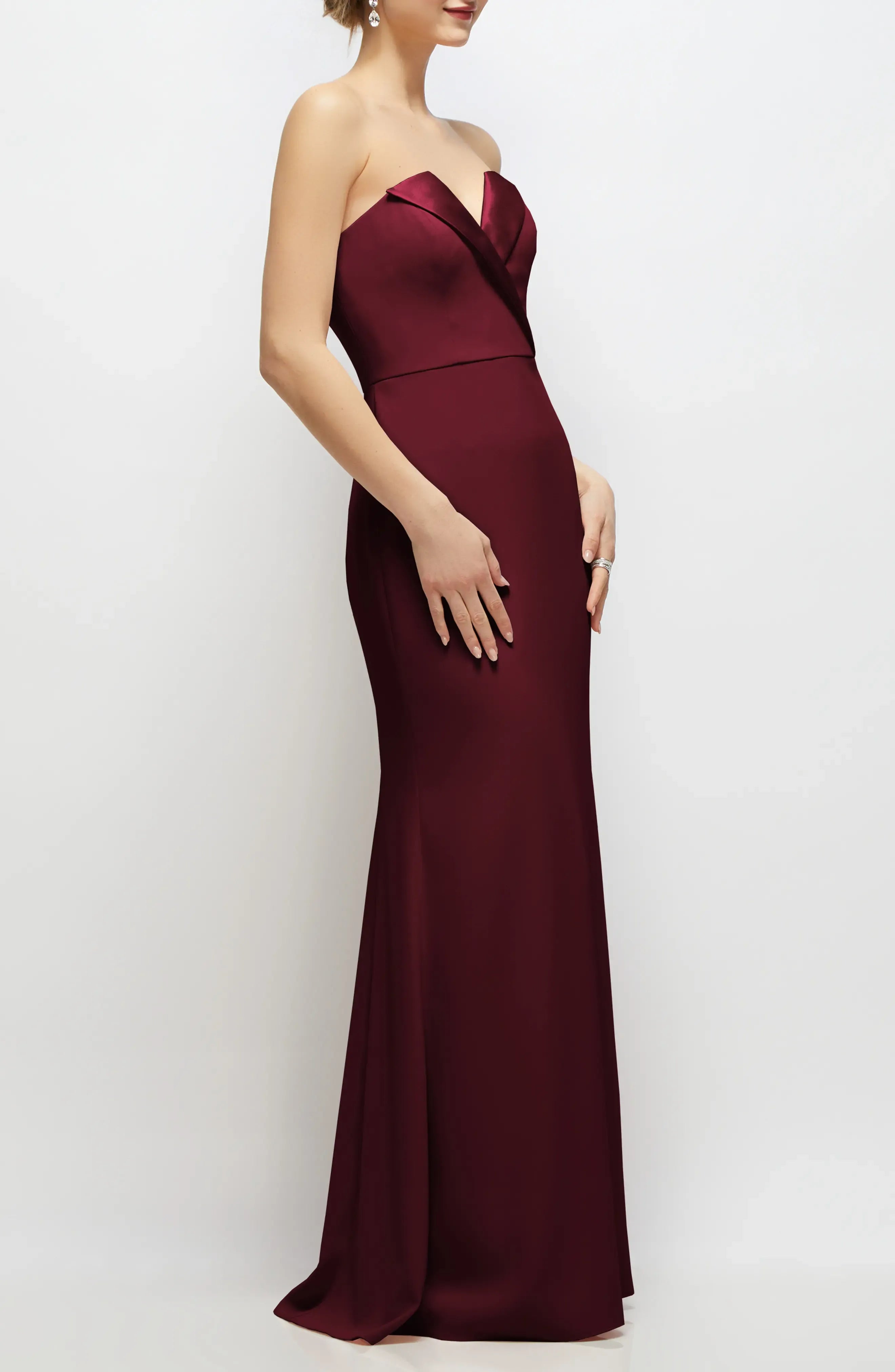 Elegant Trumpet Strapless Sweetheart Open Back Maxi For Ladies Evening Dress