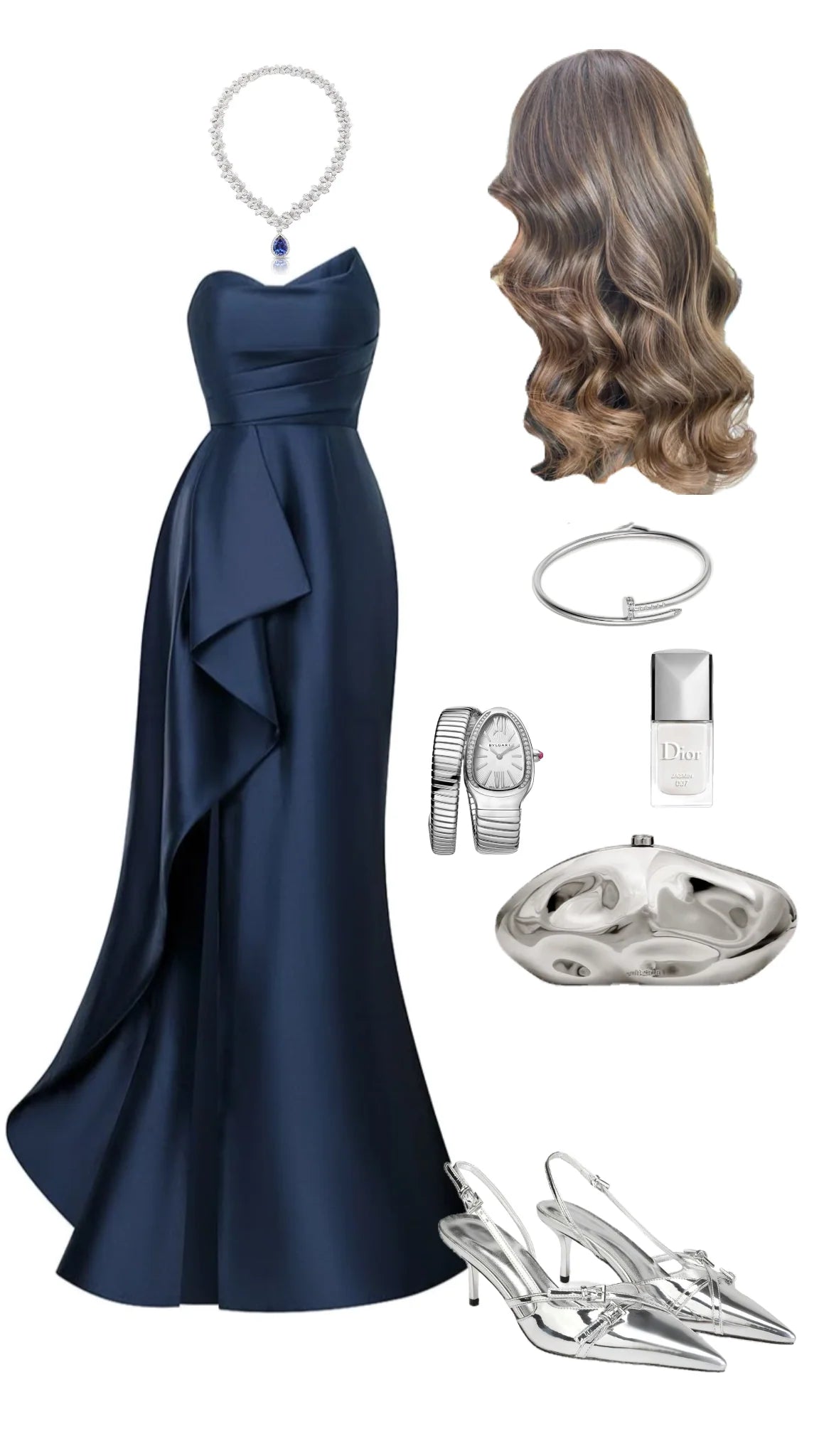 Elegant Mermaid Sweetheart Navy Blue Satin Prom Dresses Formal Summer Wedding Guest Dress Wedding Guest Outfits  simple gentle atmospheric and unique desi Bring summer colors to enhance whiteness