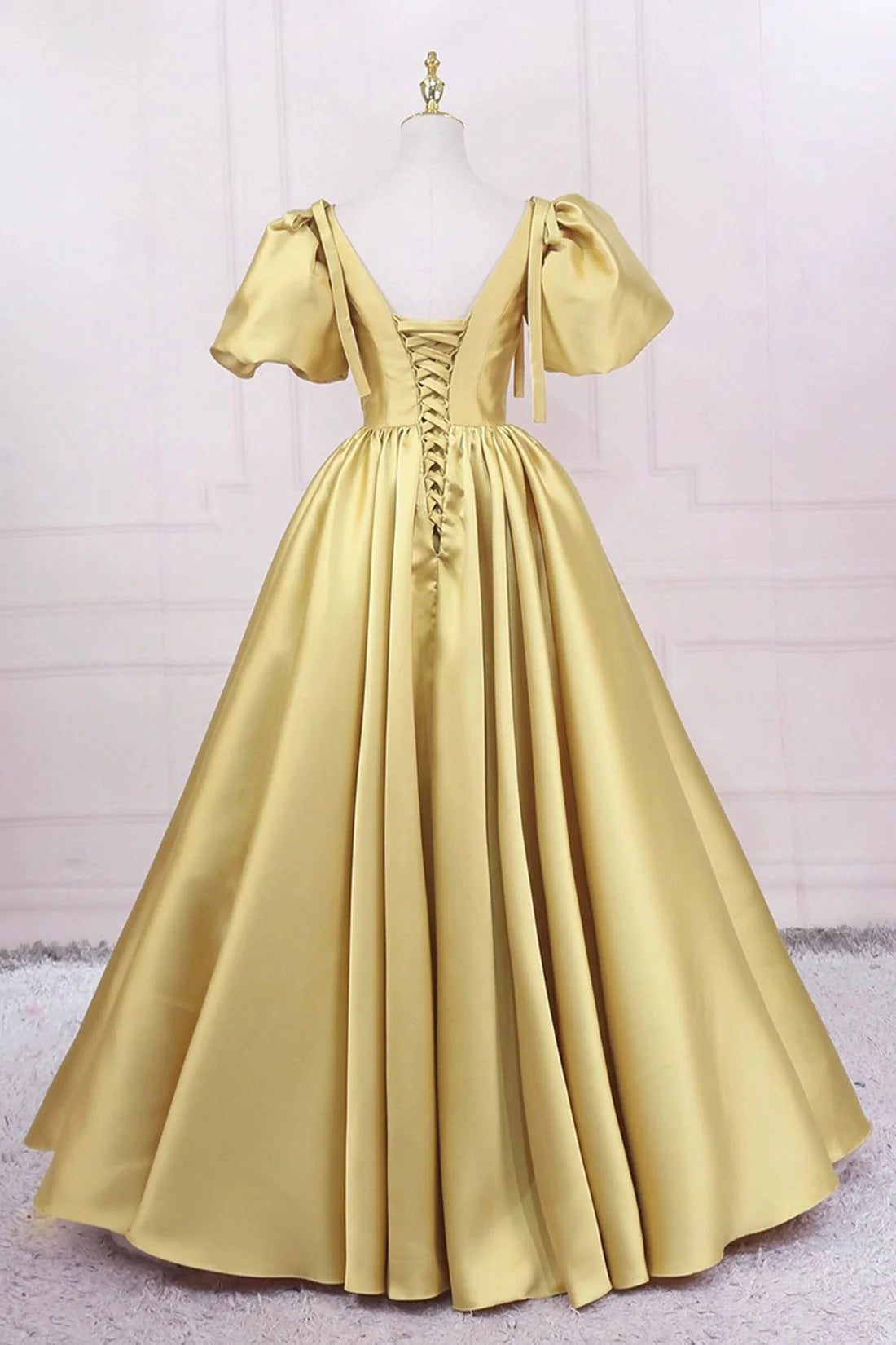 Elegant Satin Long Prom Dress Simple A-Line Red Evening Party Dress simple gentle atmospheric and unique desi Bring summer colors to enhance white