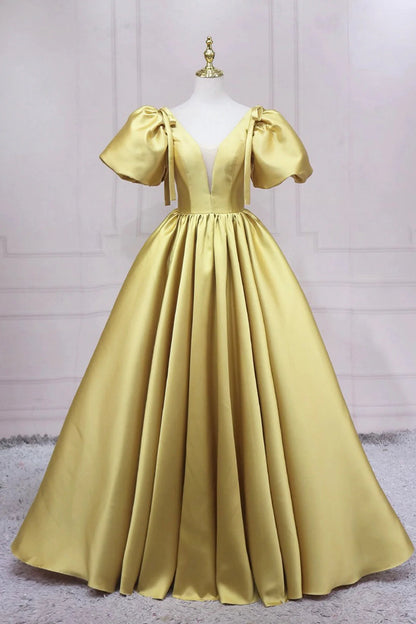 Elegant Satin Long Prom Dress Simple A-Line Red Evening Party Dress simple gentle atmospheric and unique desi Bring summer colors to enhance white
