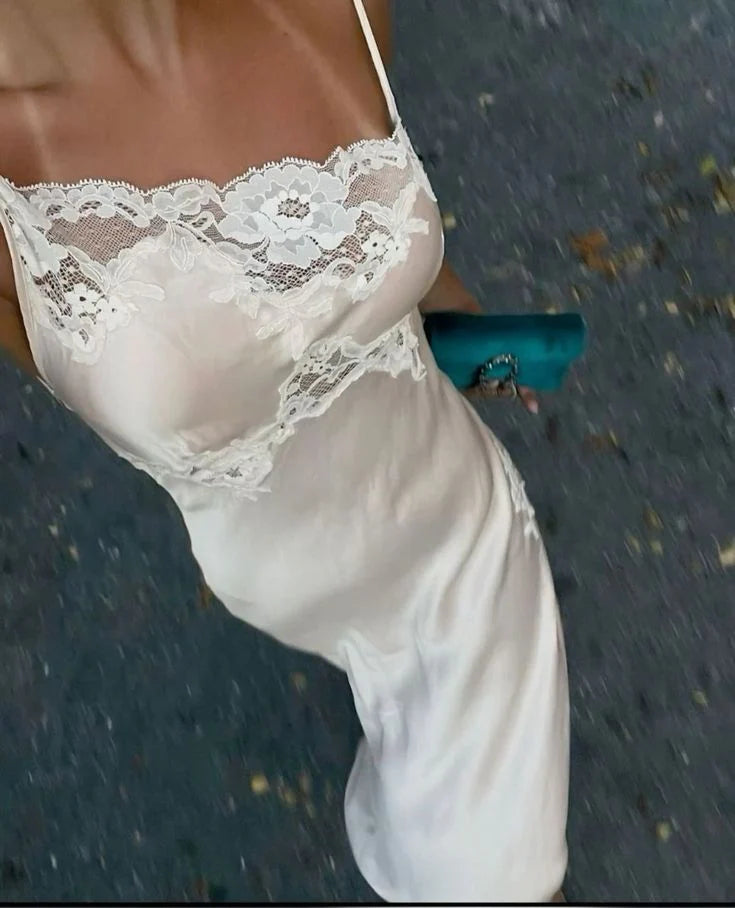 Elegant Sheath Spaghetti Straps Champagne Prom Dresses Formal Summer Wedding Guest Dresses Wedding Guest Outfit  simple gentle atmospheric and unique desi Bring summer colors to enhance whiteness