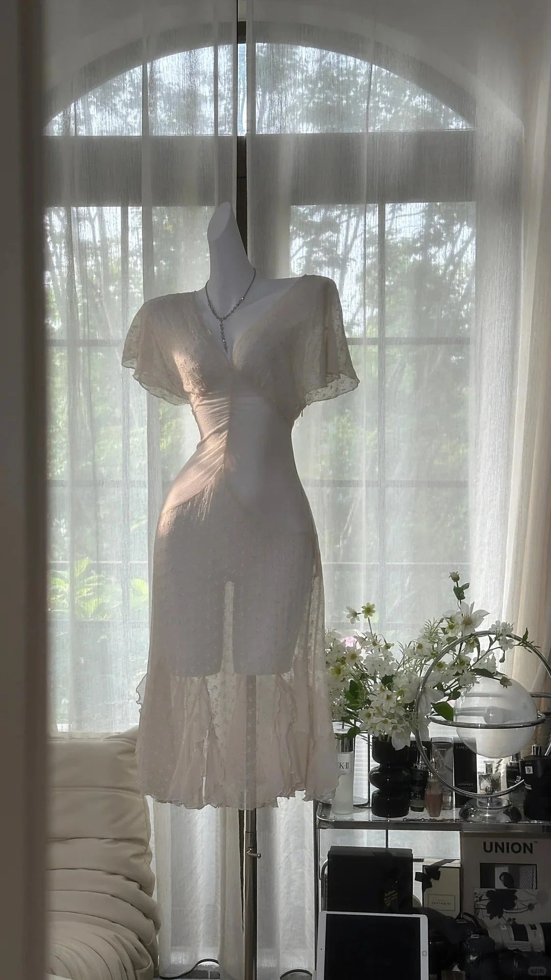 Elegant Short Homecoming Dress Chiffon Ball Gown Evening Dress  simple gentle atmospheric and unique desi Bring summer colors to enhance whiteness
