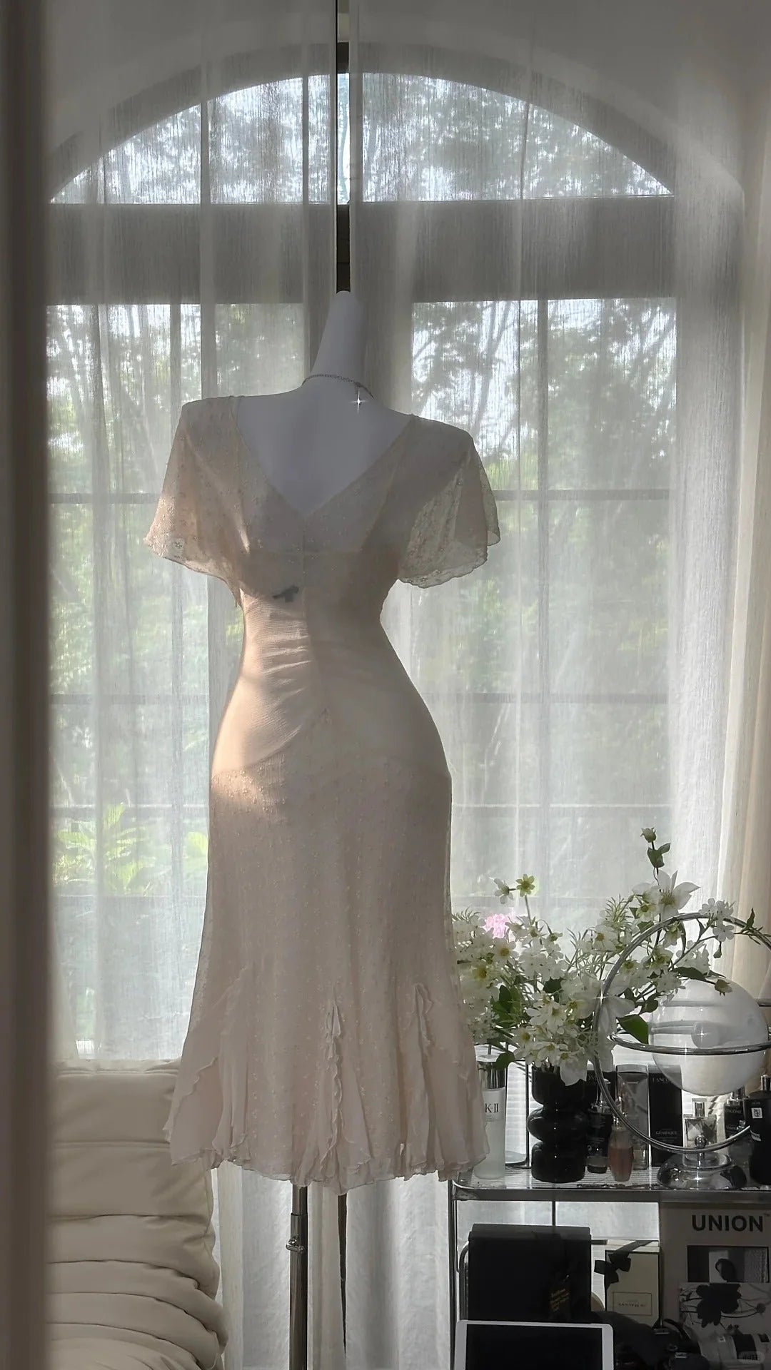 Elegant Short Homecoming Dress Chiffon Ball Gown Evening Dress  simple gentle atmospheric and unique desi Bring summer colors to enhance whiteness