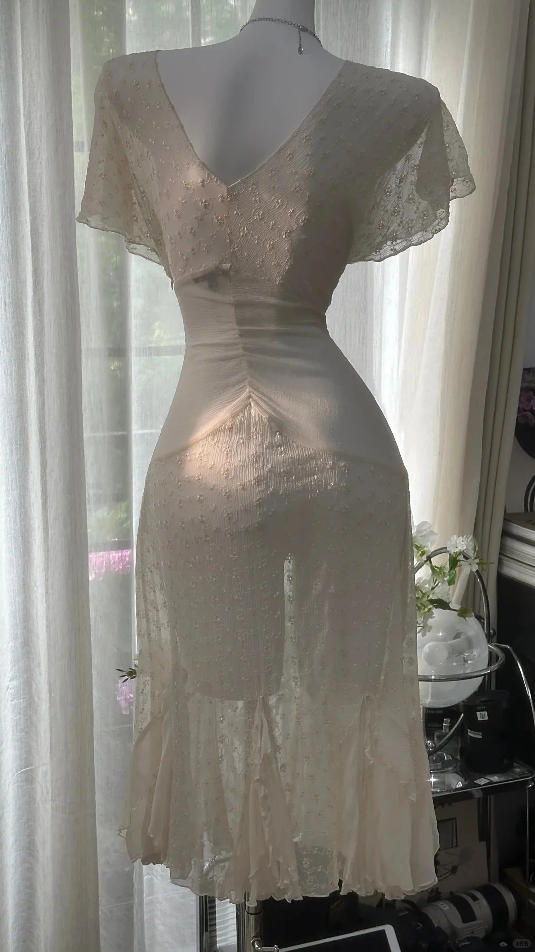 Elegant Short Homecoming Dress Chiffon Ball Gown Evening Dress  simple gentle atmospheric and unique desi Bring summer colors to enhance whiteness