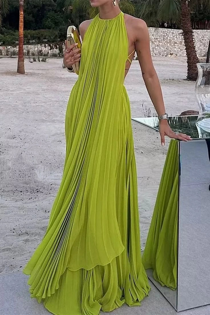 Elegant Wedding Guest Outfit A line Green Chiffon Prom Dresses Wedding Guest Dresses Graduation Dresses simple gentle atmospheric and unique desi Bring summer colors to enhance whiteness