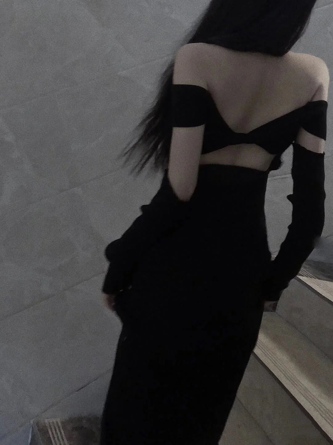 Fancy Black Maxi Dress Mermaid Off Shoulder Gala Dresses Elegant simple gentle atmospheric and unique desi Bring summer colors to enhance whiteness