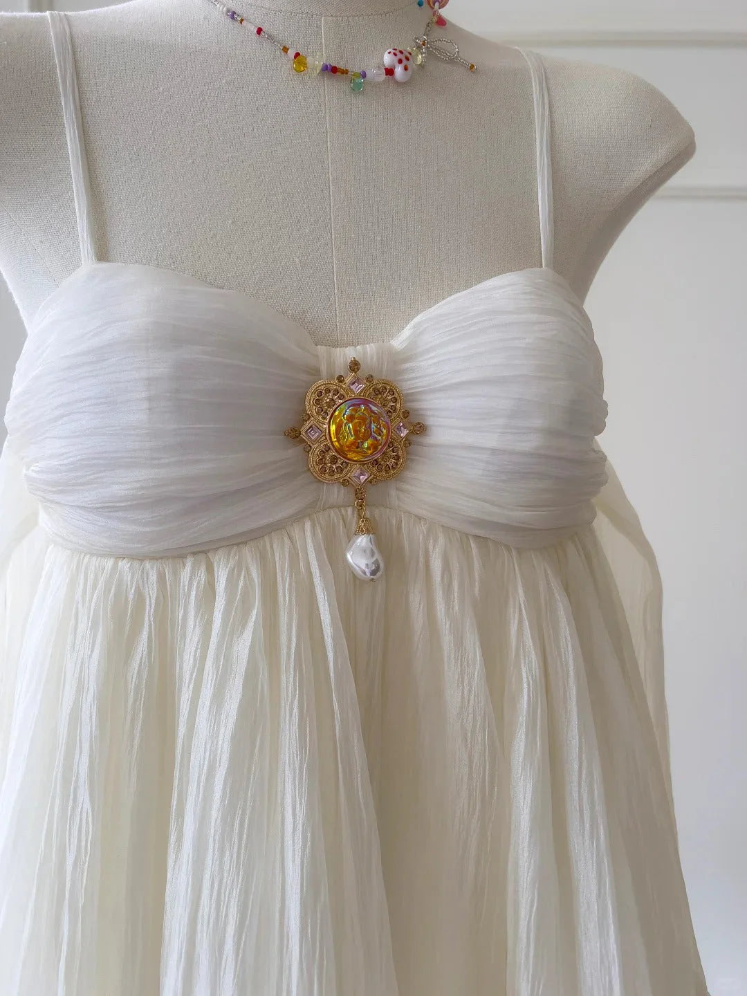 Fantasy Short Chiffon Homecoming Dress Outdoor Holiday Party Dress  simple gentle atmospheric and unique desi Bring summer colors to enhance whiteness