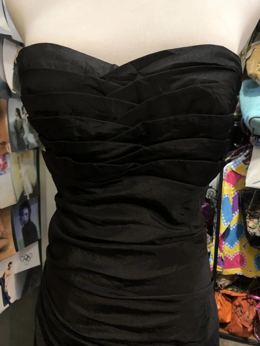 Fashion Vintage Elegant Straps Long Pleated Layered Satin Prom Dress simple gentle atmospheric and unique desi Bring summer colors to enhance whiteness