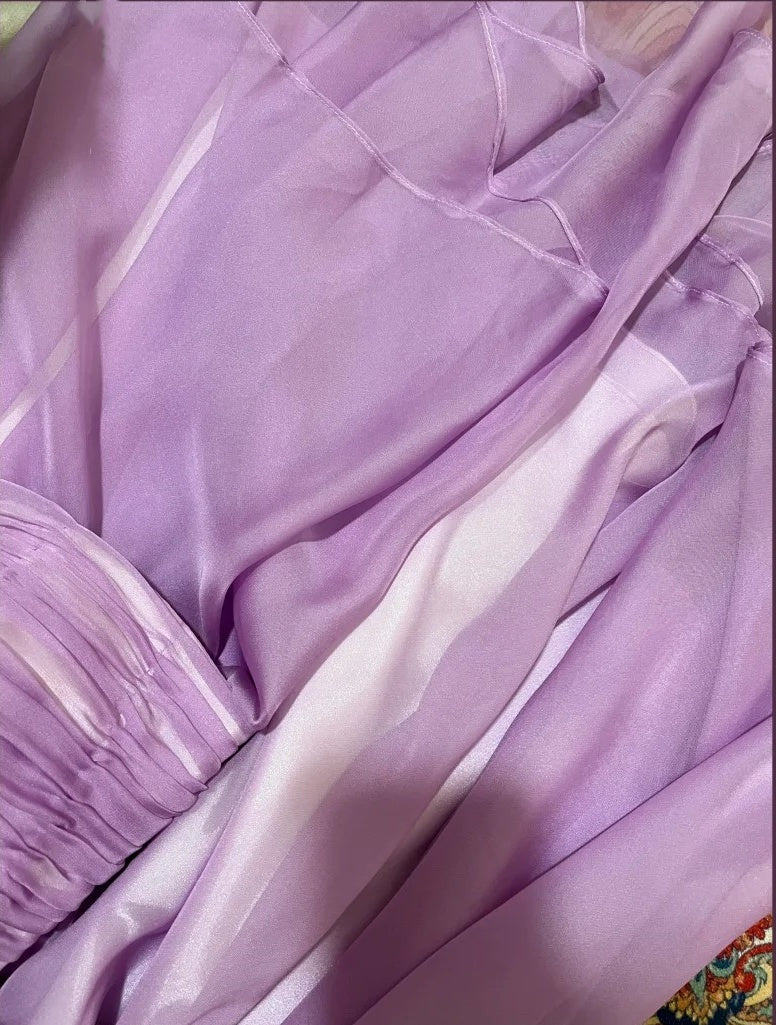 Floral Elegant Short Homecoming Dress Chiffon Ball Gown Evening Gown  simple gentle atmospheric and unique desi Bring summer colors to enhance whiteness