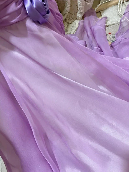 Floral Elegant Short Homecoming Dress Chiffon Ball Gown Evening Gown  simple gentle atmospheric and unique desi Bring summer colors to enhance whiteness