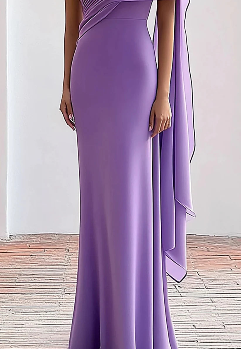 Formal Work Party Boat Neck Royal Blue Sleeveless Belted Slit Midi Dress simple gentle atmospheric and unique desi Bring summer colors to enhance whiteness