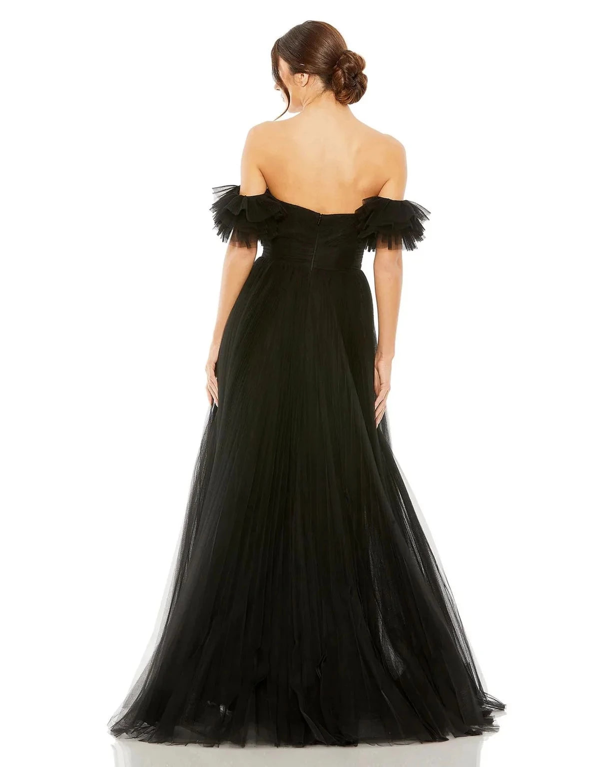 Glamorous A-Line Sweetheart Off-Shoulder Zipper-Back Floor-Length Prom Dress