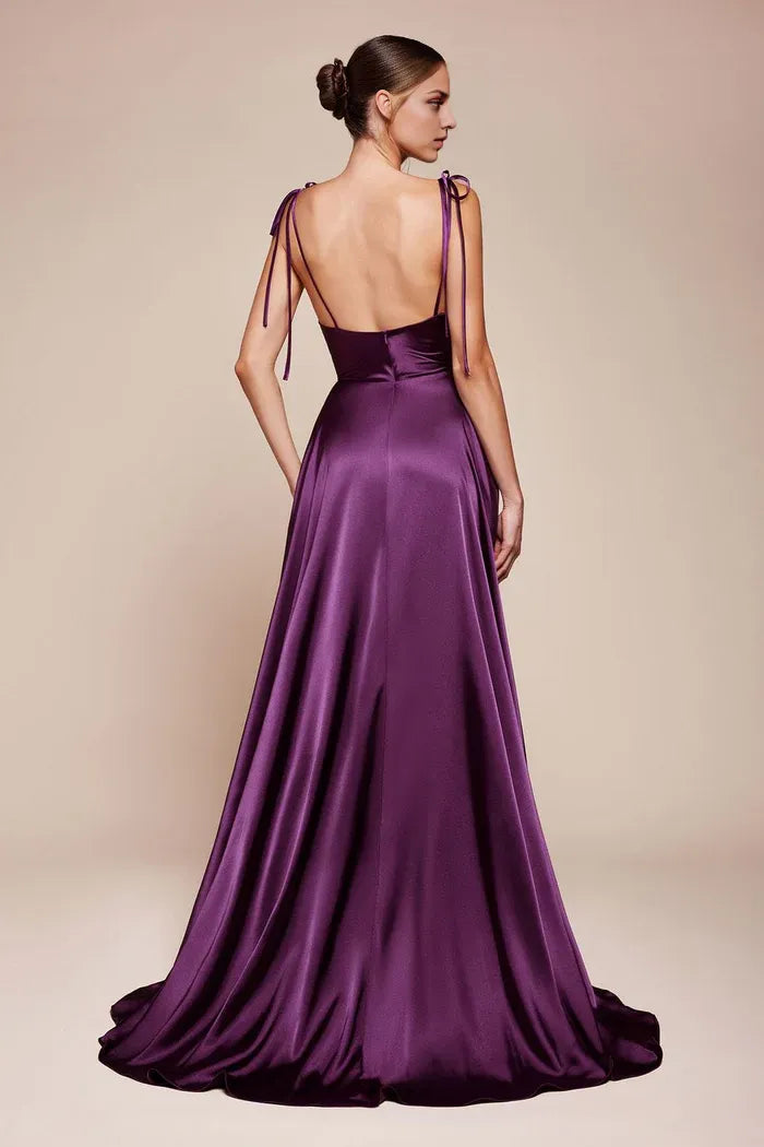 Glamorous A-Line Sweetheart Spaghetti Strap Open Back Floor Length Hot Sale Prom Dress