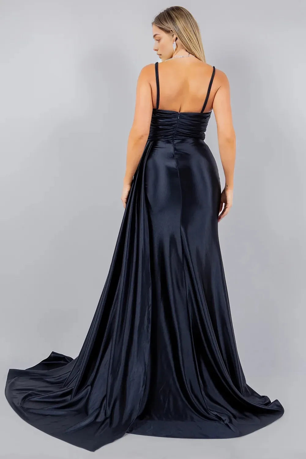 Glamorous Mermaid Sweetheart Spaghetti Strap Zipper Back Train Floor Length Prom Dress