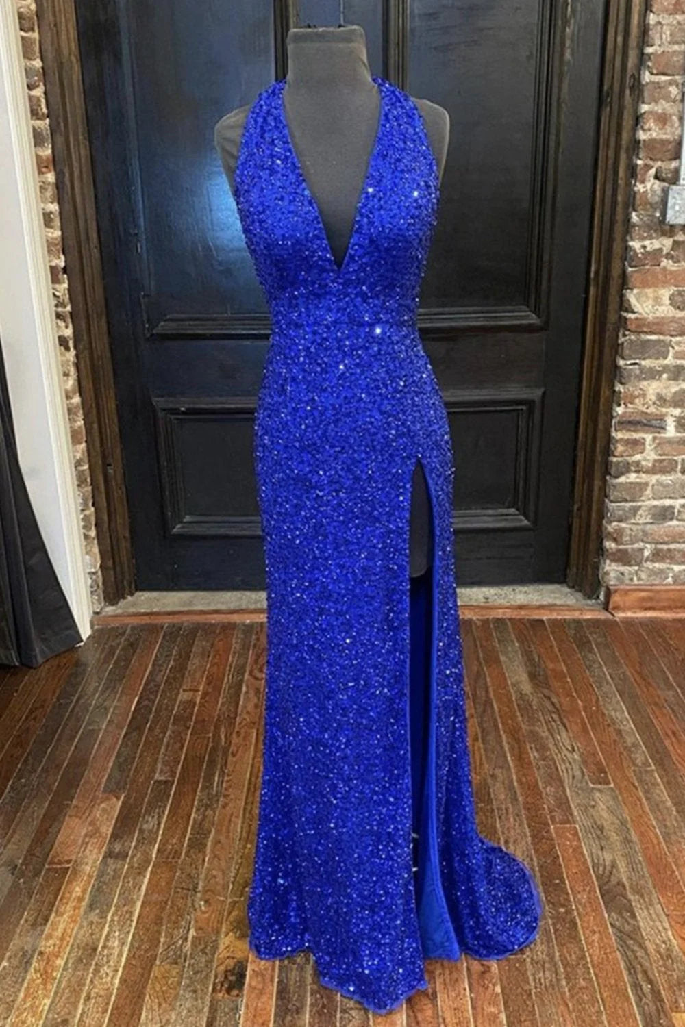Gorgeous Detachable Train Mermaid Royal Blue Sequins Prom Dress Women Formal Dresses simple gentle atmospheric and unique desi Bring summer colors to enhance whiteness