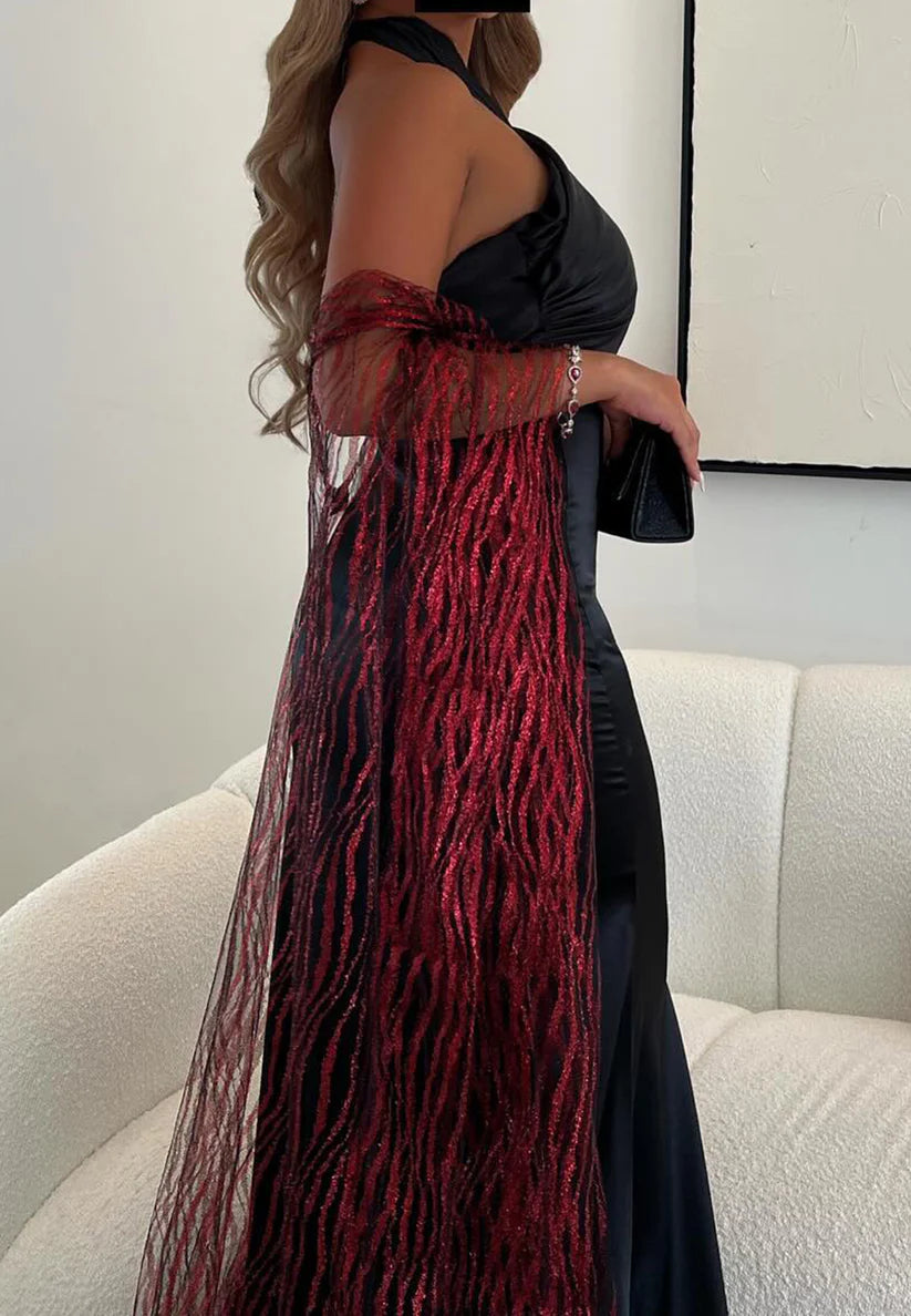 Halter Sleeveless Sleek Mermaid Simple Evening Dress simple gentle atmospheric and unique desi Bring summer colors to enhance whiteness