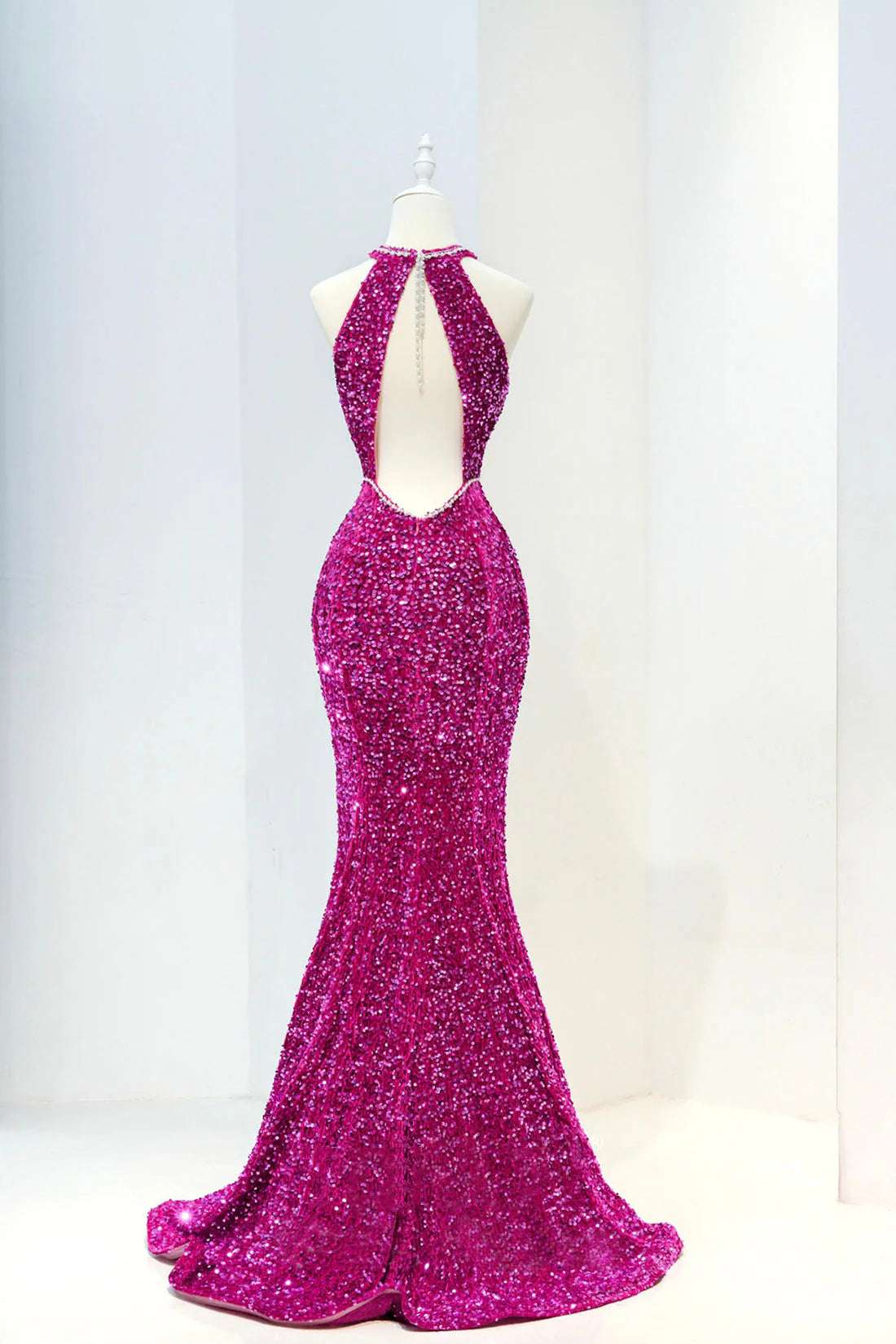 Long Prom Dress Mermaid Backless Evening Dress simple gentle atmospheric and unique desi Brin