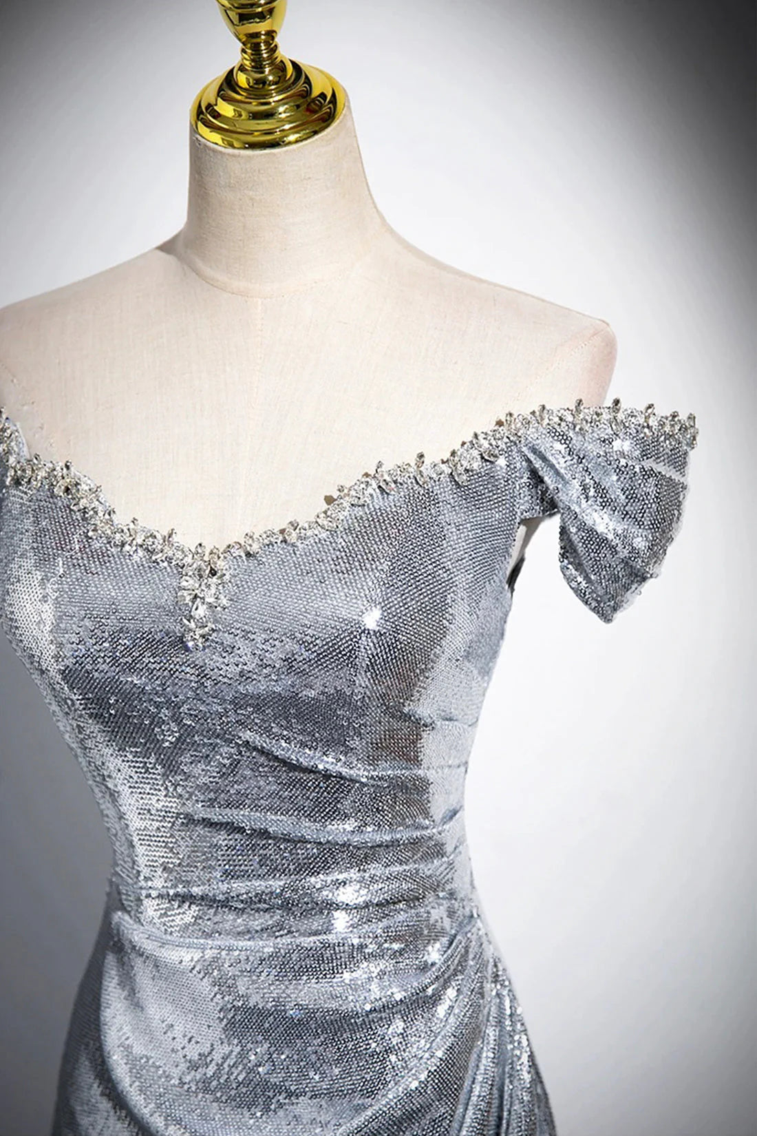 Long Prom Dress Mermaid Off the Shoulder Evening Party Dress simple gentle atmospheric and unique desi Bring summe