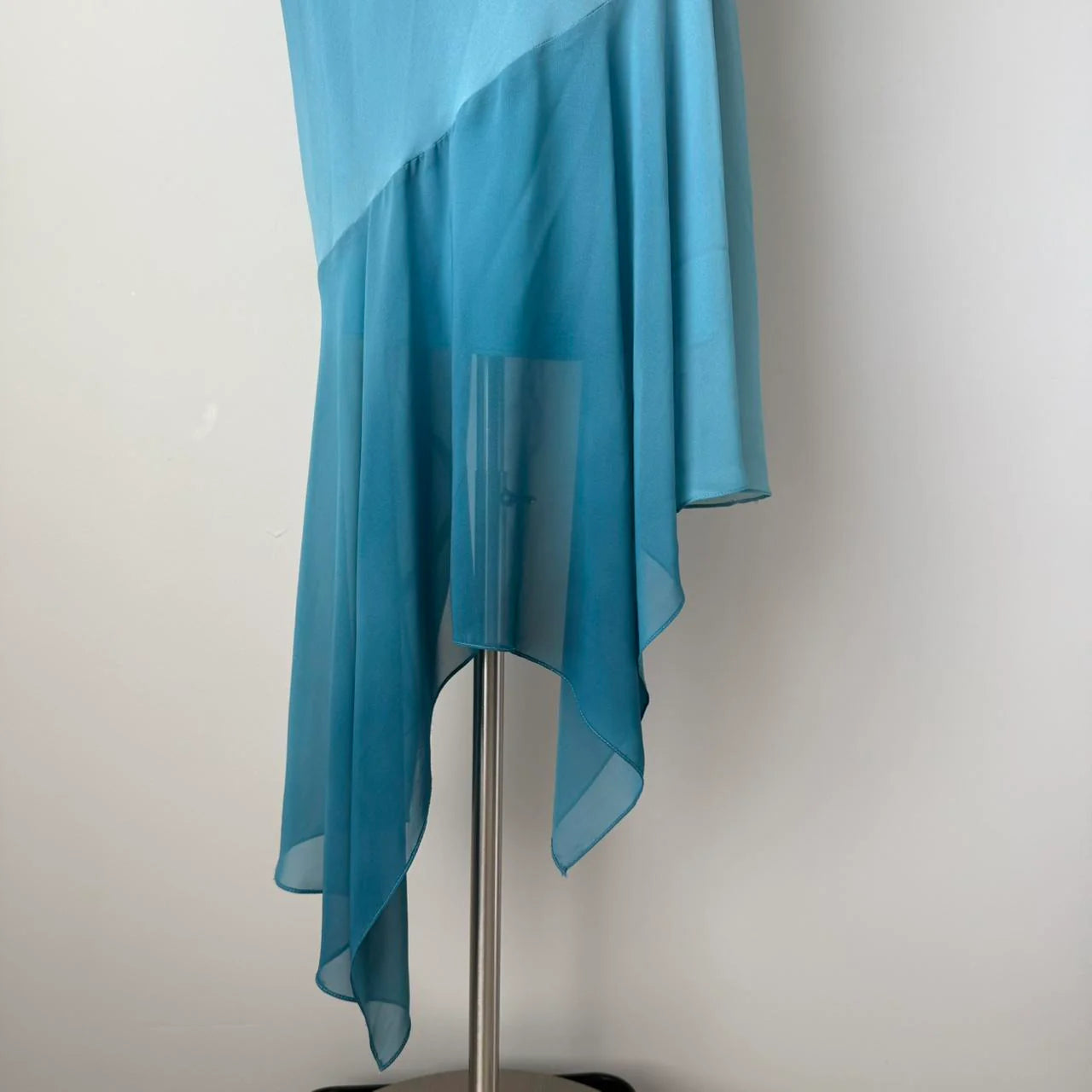 Long Spaghetti Straps Asymmetrical Chiffon Homecoming Dress simple gentle atmospheric and unique desi Bring summer colors to enhance whiteness