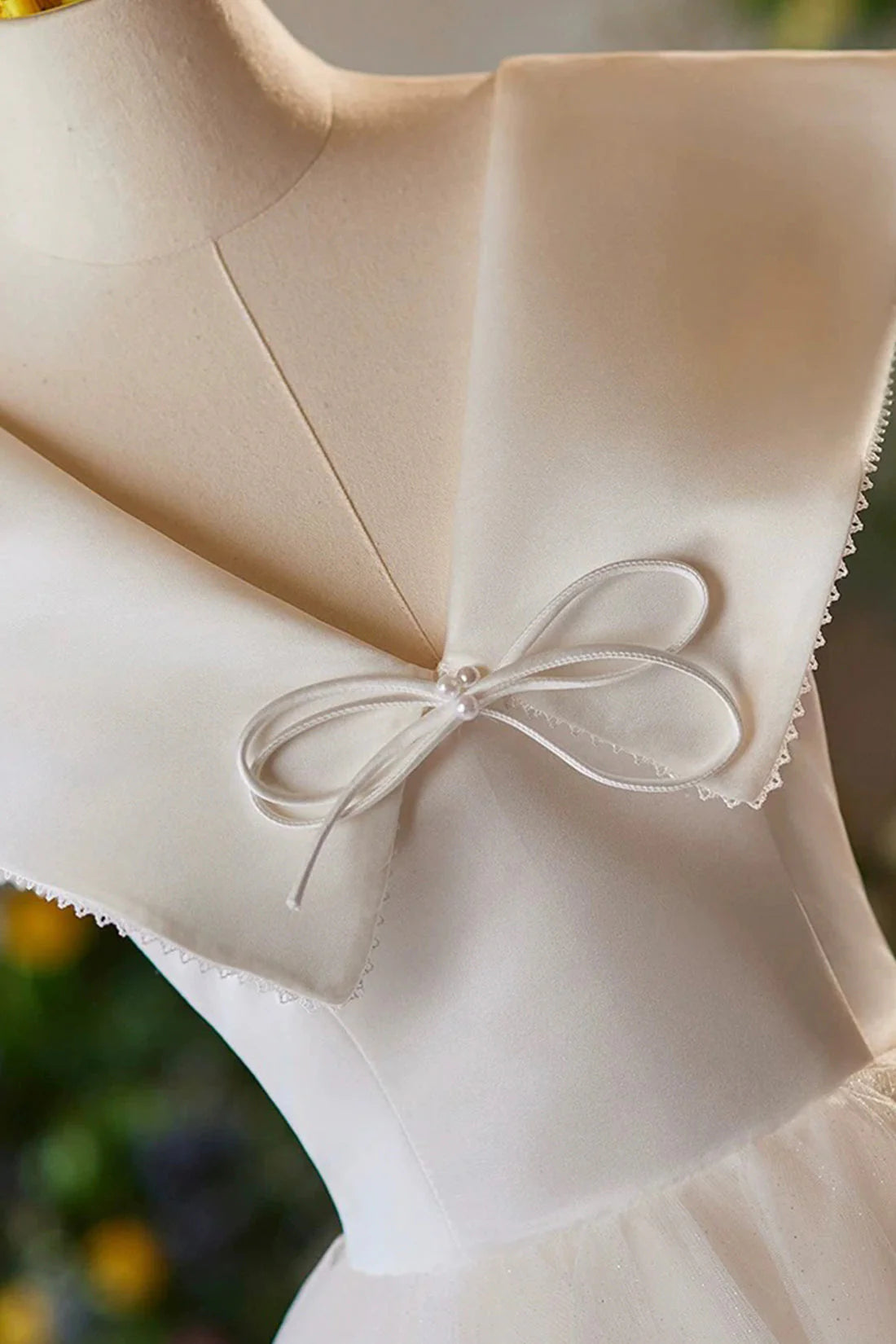 Lovely Knee Length Prom Dress, A-Line V-Neck Bow Sleeveless Backless Party Dress simple gentle atmospheric and unique desi Bring summer