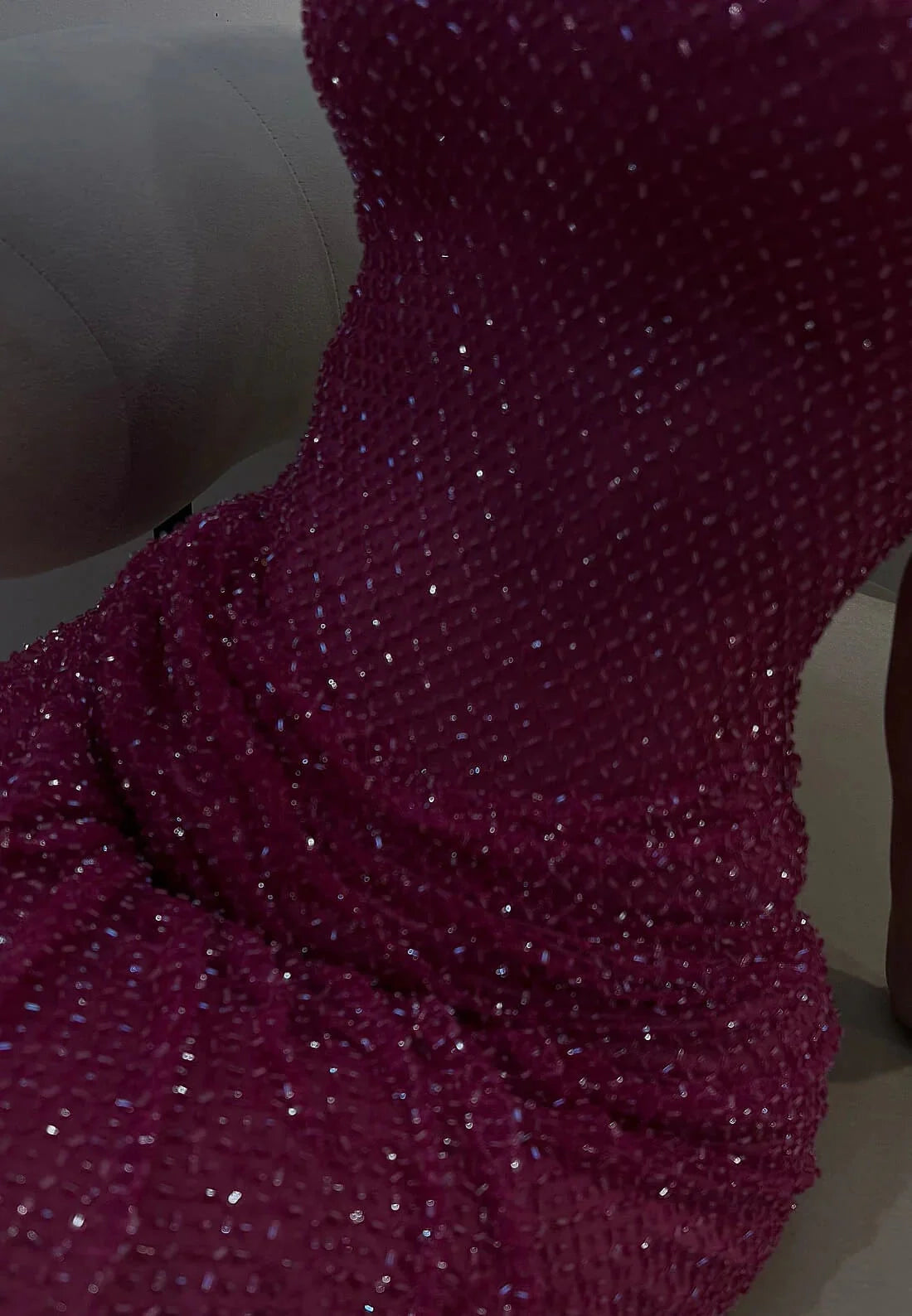 Luxury Fuchsia Prom Dresses with Slit Sparkly Maxi Gown Long simple gentle atmospheric and unique desi Bring summer colors to enhance whiteness