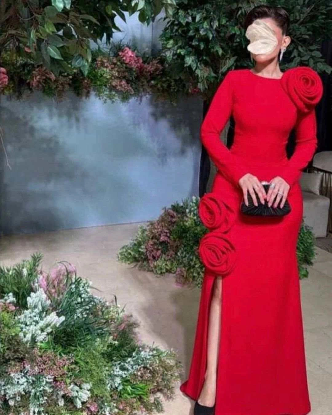 Luxury Red Mermaid Prom Dress Split Special Occasion Dresses Long simple gentle atmospheric and unique desi Bring summer colors to enhance whiteness