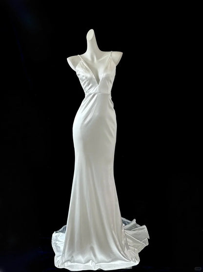 short stylish Tulle prom dress evening dress simple gentle atmospheric and unique desi Bring summer colors to enhance whiteness（副本）