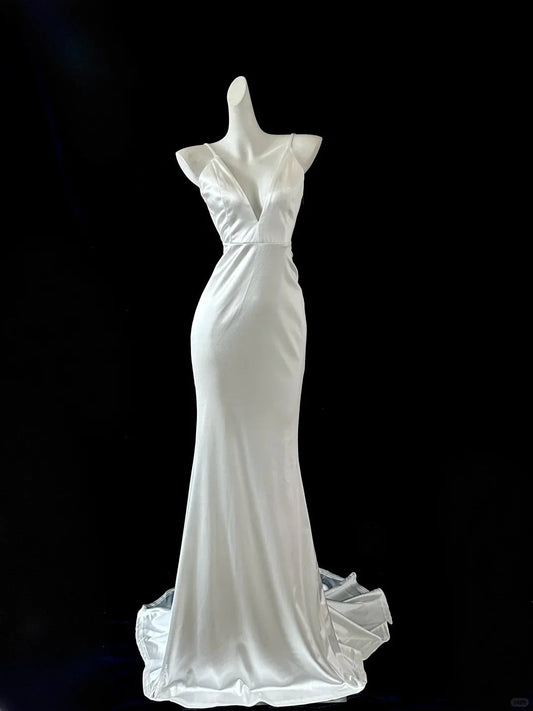 short stylish Tulle prom dress evening dress simple gentle atmospheric and unique desi Bring summer colors to enhance whiteness（副本）