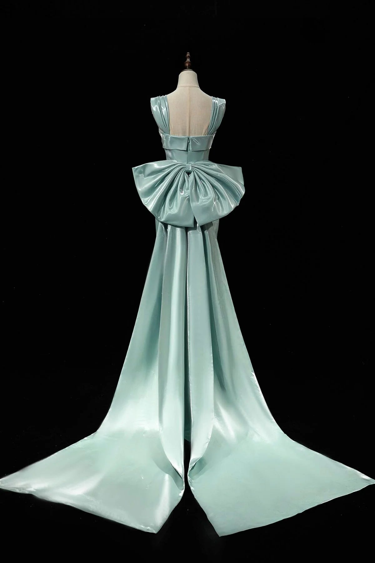 Mermaid Satin Long Prom Dress Mermaid Evening Party Dress simple gentle atmospheric and unique desi Brin