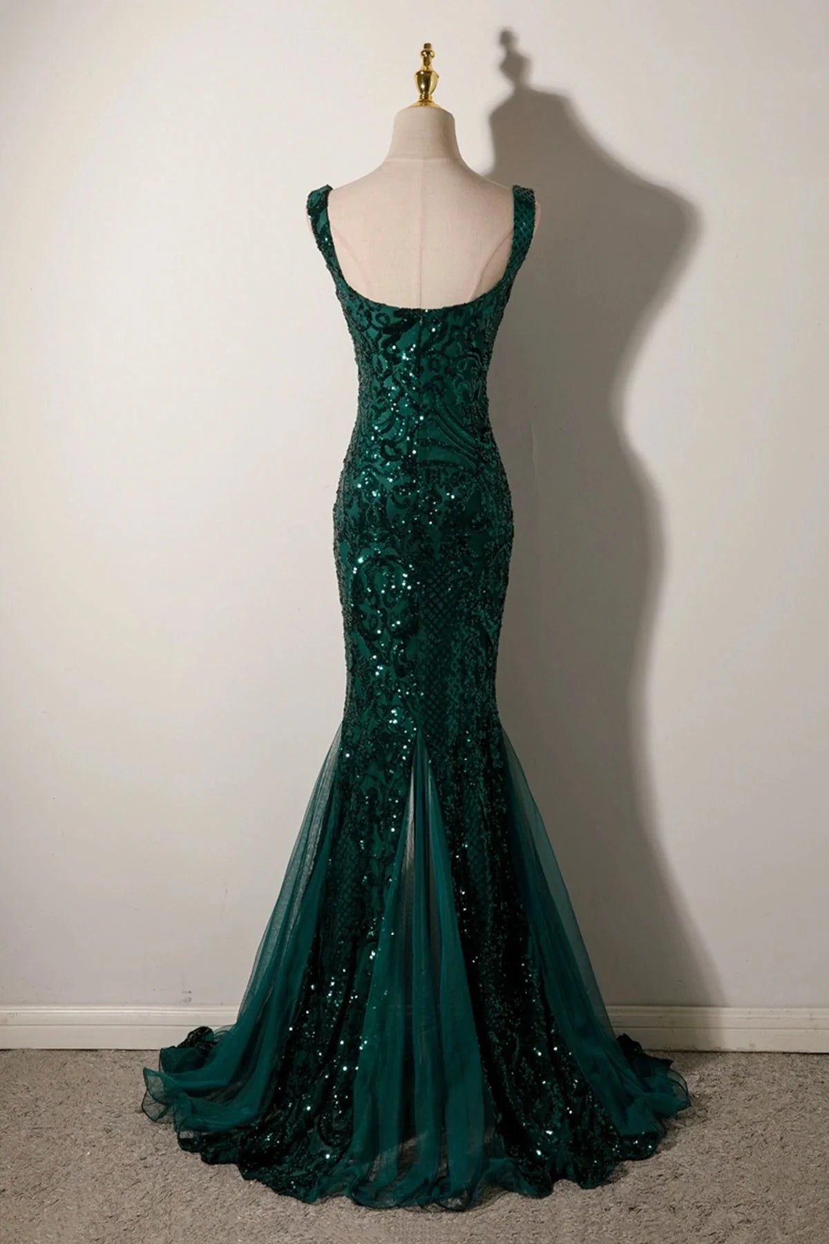 Mermaid Sequins Long Prom Dress Backless Evening Party Dress simple gentle atmospheric and unique desi Brin