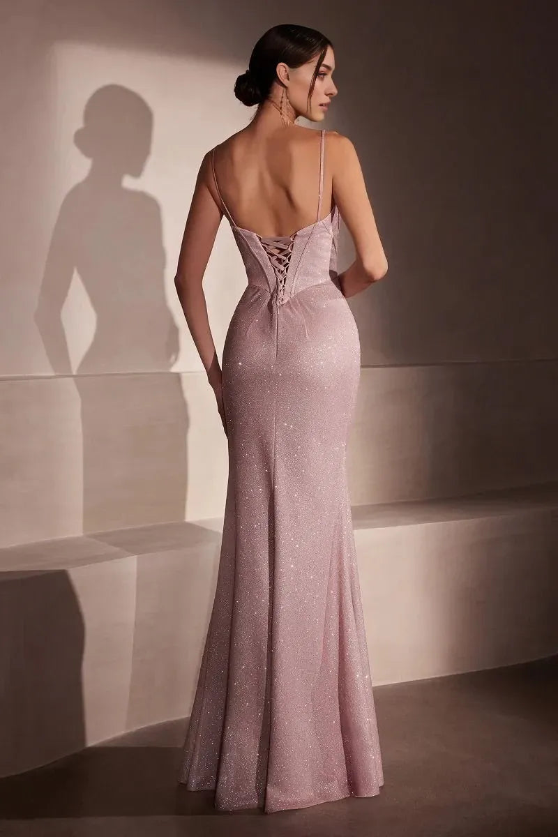 Modern Mermaid Sweetheart Spaghetti Strap Lace Up Back Floor Length Prom Dress