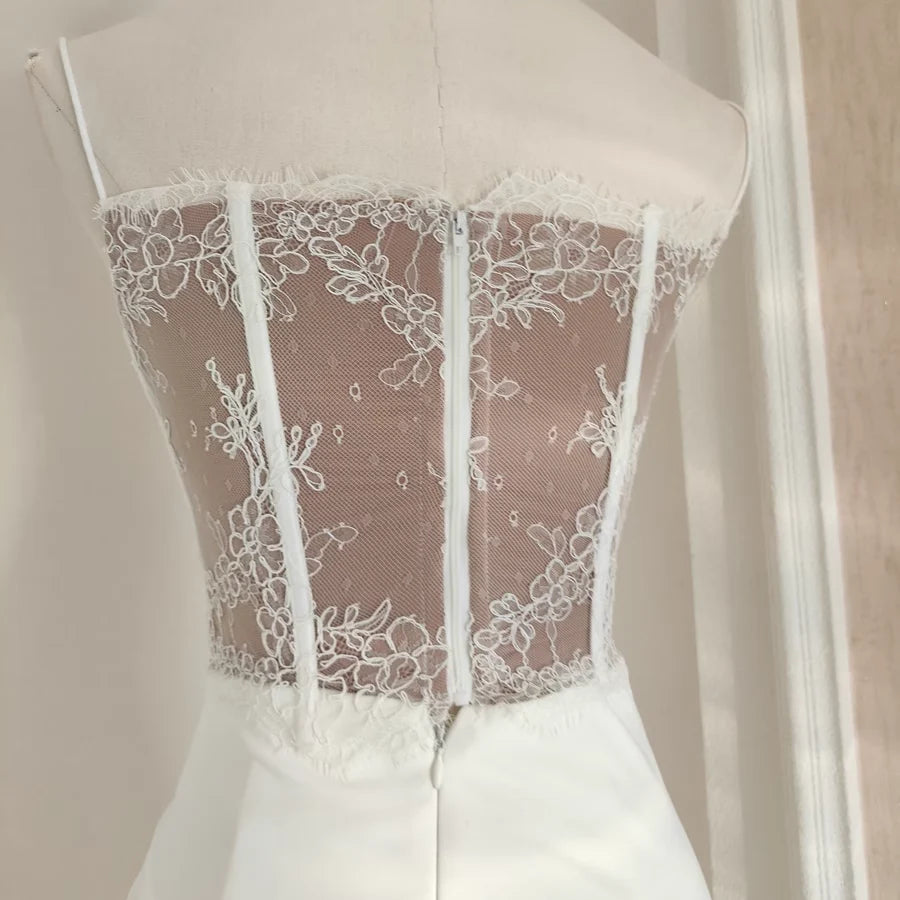 Modest 2 Pieces Top and Skirt Ivory Women's Long Vacation Dresses simple gentle atmospheric and unique desi Bring summer colors to enhance whiteness