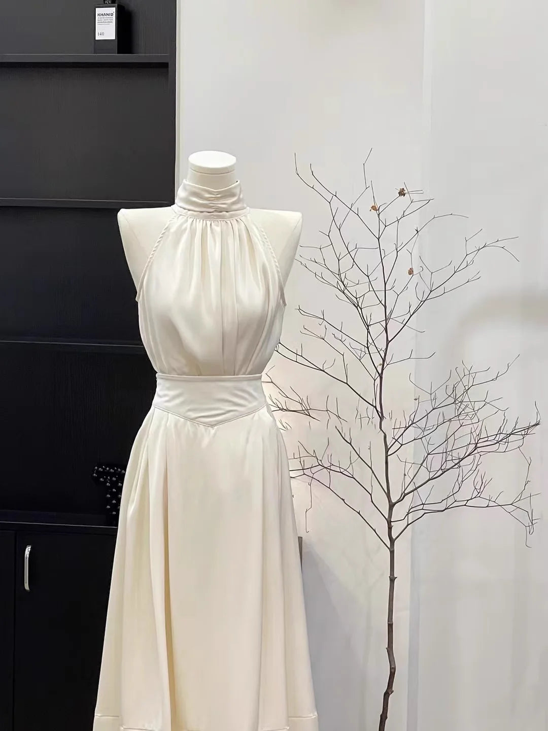 Modest 2 Pieces Top and Skirt Ivory Women's Midi Length Vacation Dresses simple gentle atmospheric and unique desi Bring summer colors to enhance whiteness