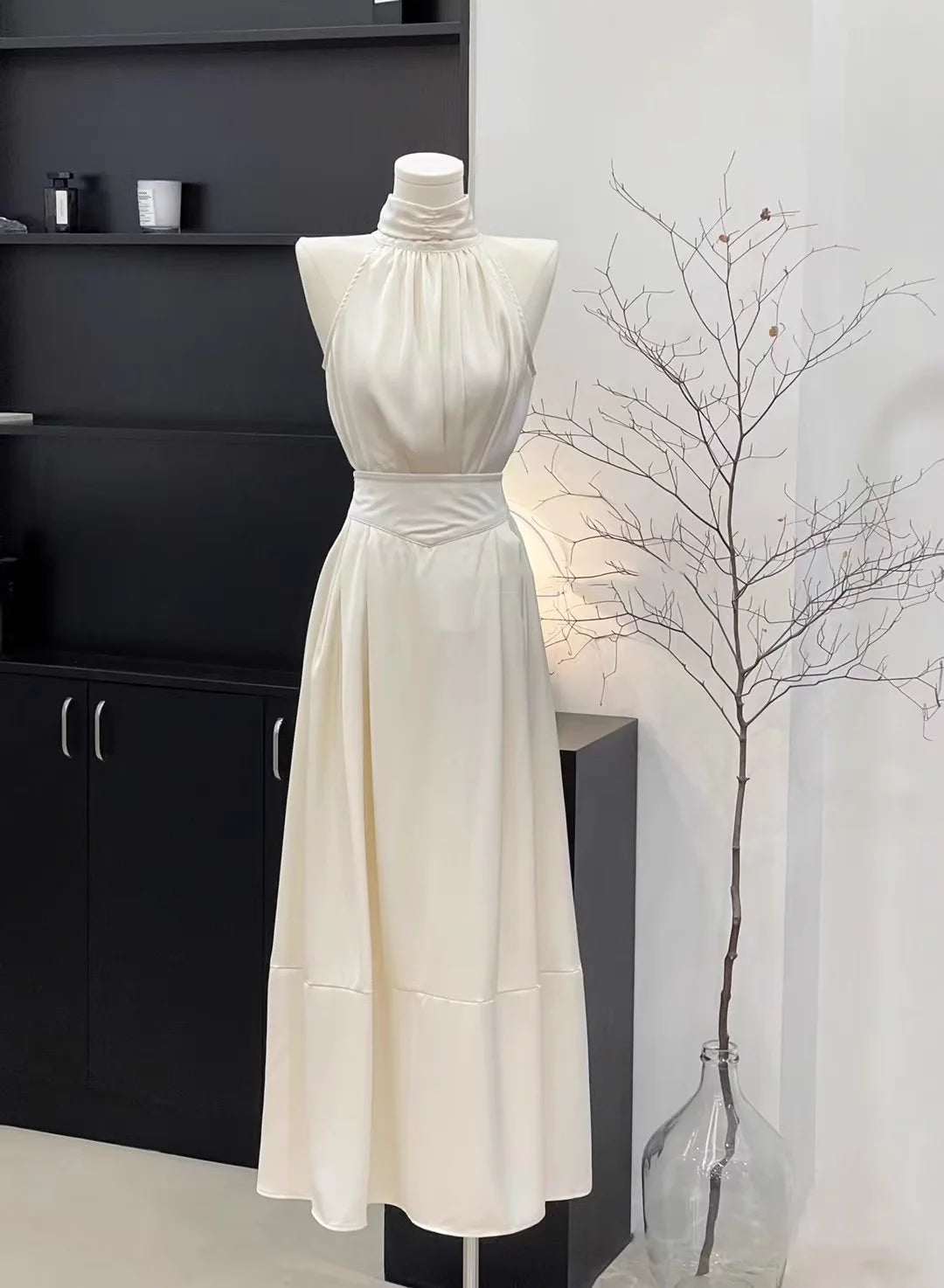 Modest 2 Pieces Top and Skirt Ivory Women's Midi Length Vacation Dresses simple gentle atmospheric and unique desi Bring summer colors to enhance whiteness