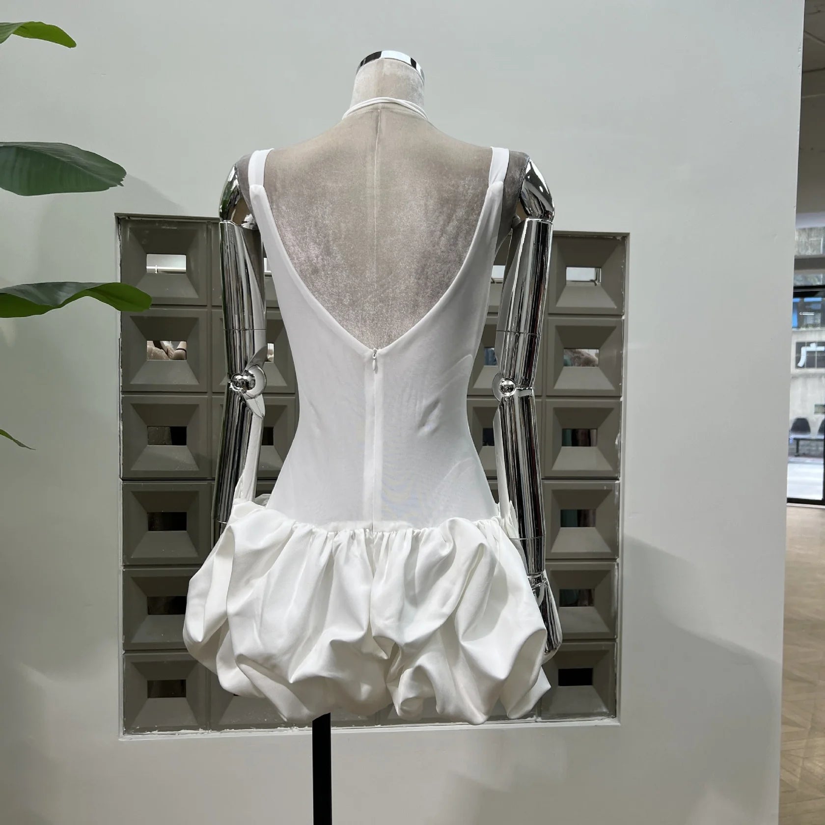 Modest Sheath Square Neck Tight Short White Formal Homecoming Dress Short 18th Birthday Outfits Graduation Dress Cocktail Dresses