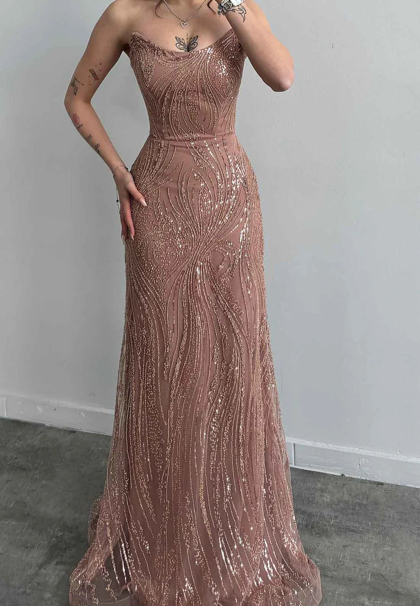 Off-Shoulder Beaded Emboridery Formal Dress A-Line Evening Dress simple gentle atmospheric and unique desi Bring summer colors to enhance whiteness