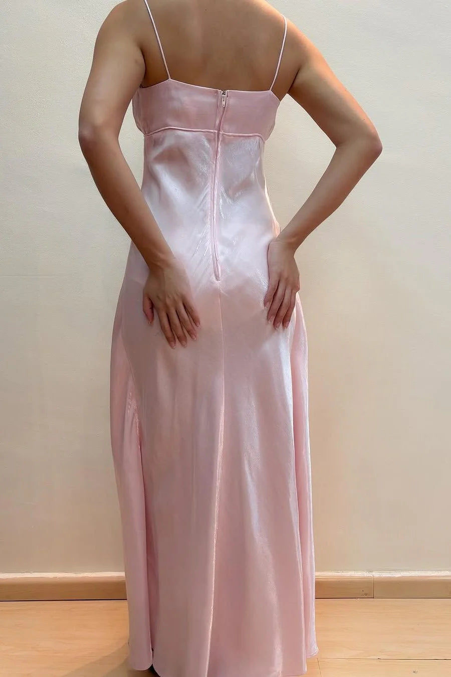 Pink A-Line Strapless Prom Dresses Long Flowy Formal Gown simple gentle atmospheric and unique desi Bring summer colors to enhance whiteness