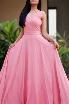 Pink Elegant Long Prom Dresses Pink Formal Dresses Open Back Prom Dress simple gentle atmospheric and unique desi Bring summer colors to enhance whiteness