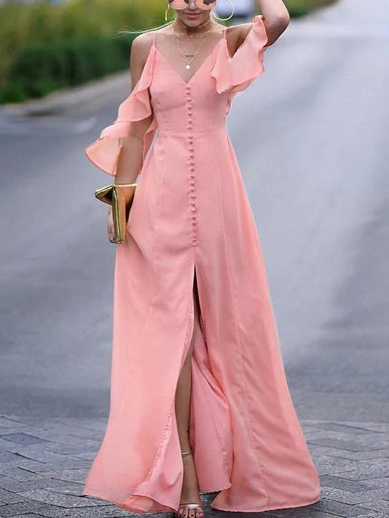 Black long dress, high neck sleeveless, upper body lace patchwork suitable for dinners, parties, etc