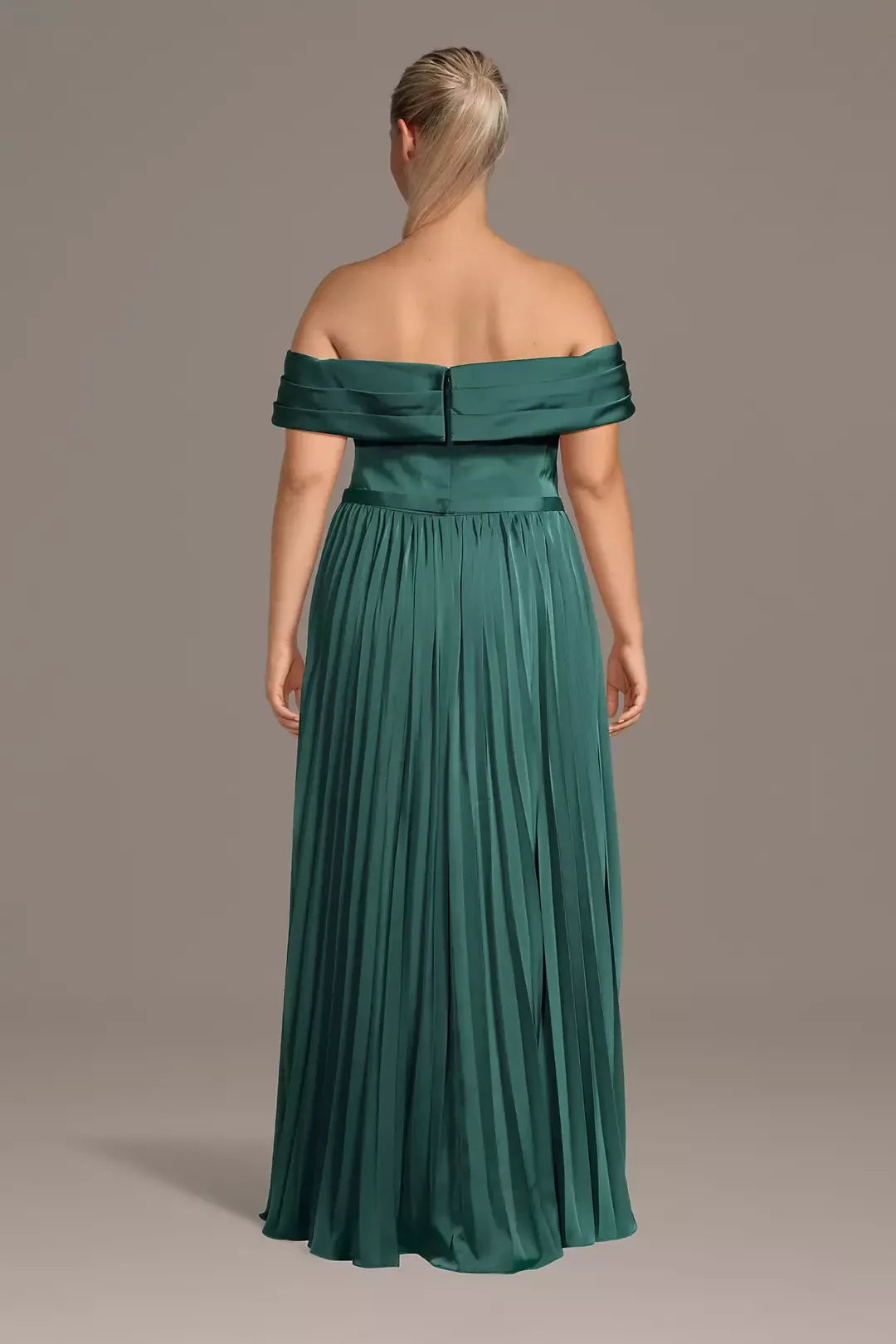 Plus Size Lovely A Line Off Shoulder Sleeveless Belted Back Floor Length Mother of the Bride Dress