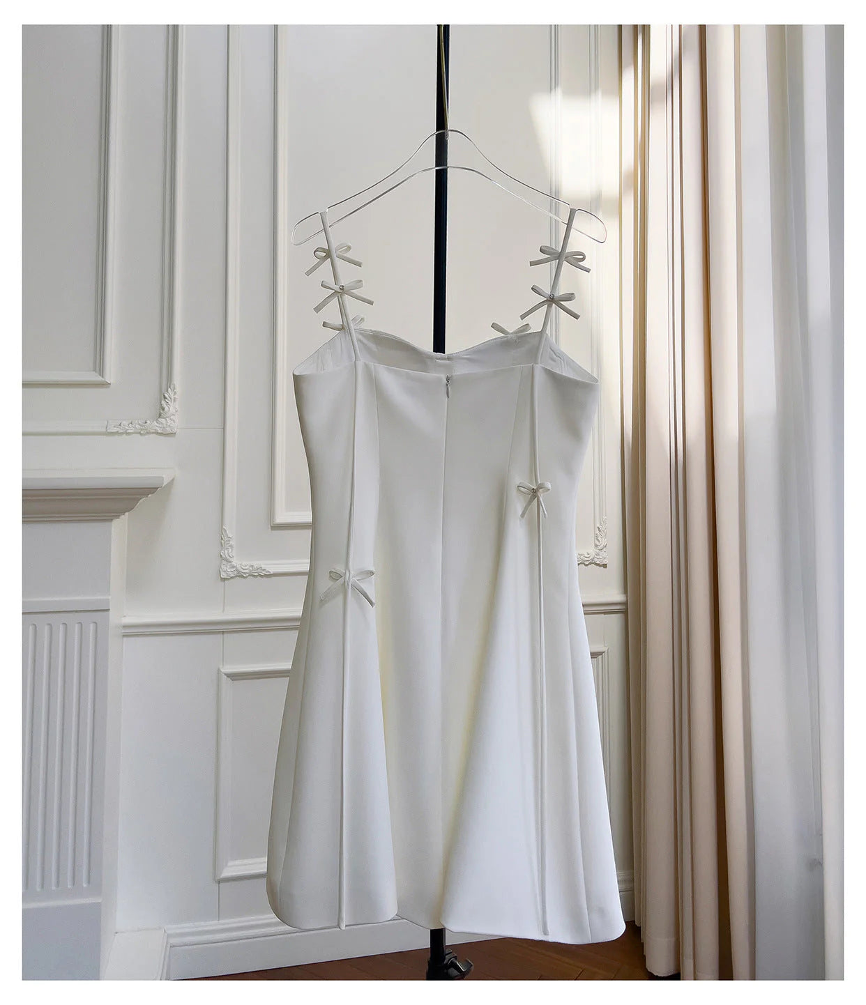 Pretty A Line Spaghetti Straps White Short Formal Homecoming Dresses Middle School Short 21st Birthday Outfits Graduation Dress Mini Cocktail Dresses