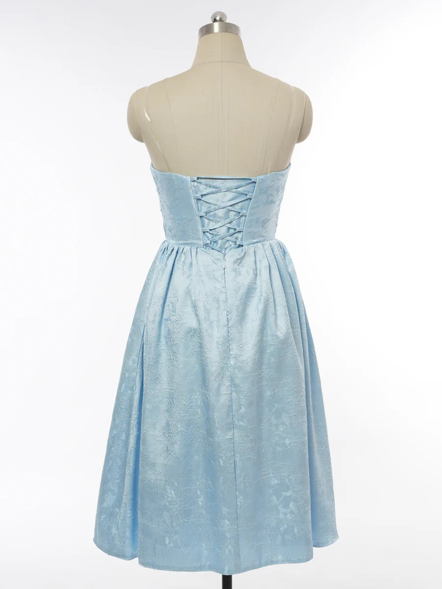 Princess Strapless Sleeveless Bridesmaid Dresses with Applique simple gentle atmospheric and unique desi Bring summer colors to enhance whiteness