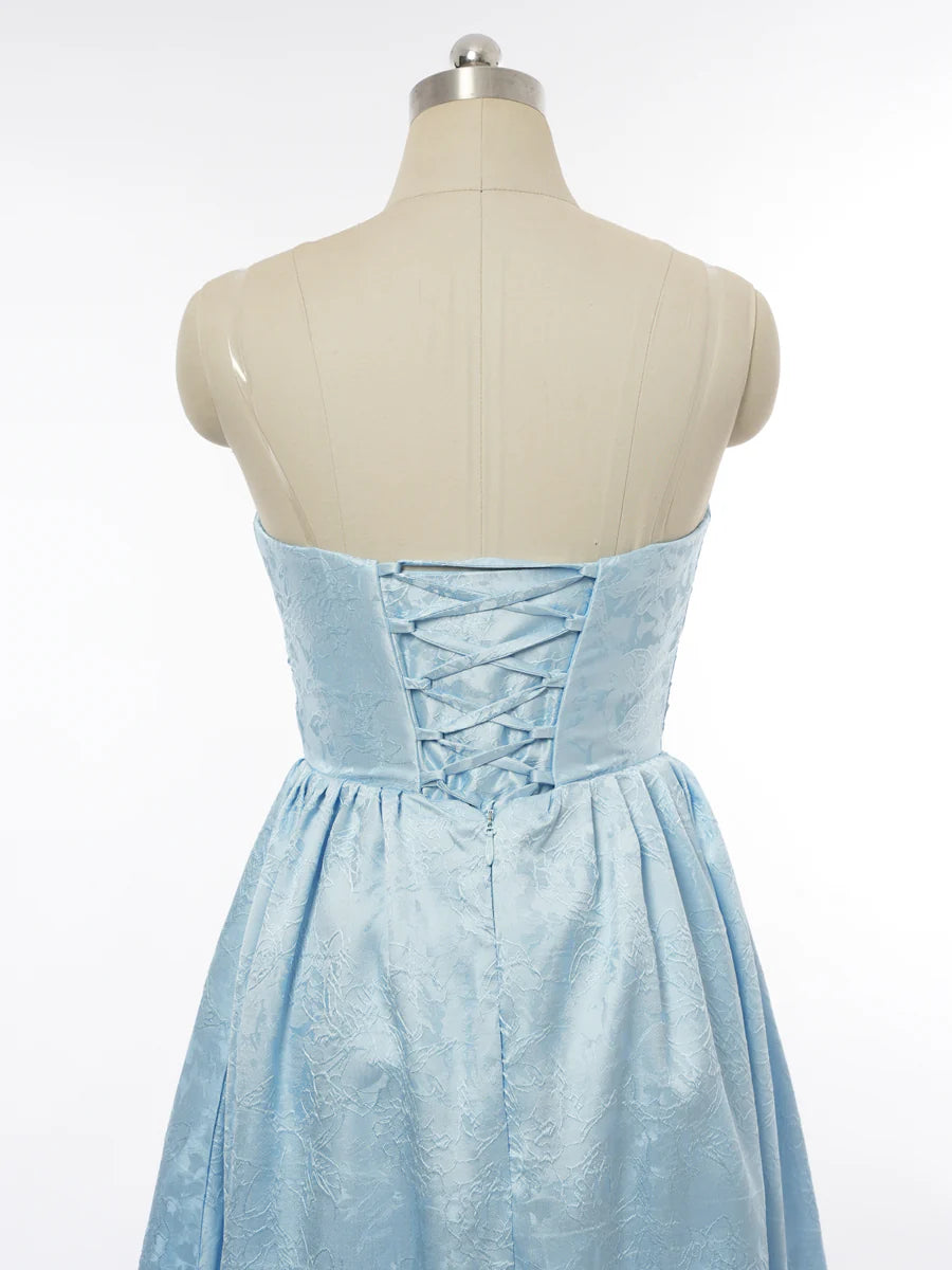 Princess Strapless Sleeveless Bridesmaid Dresses with Applique simple gentle atmospheric and unique desi Bring summer colors to enhance whiteness