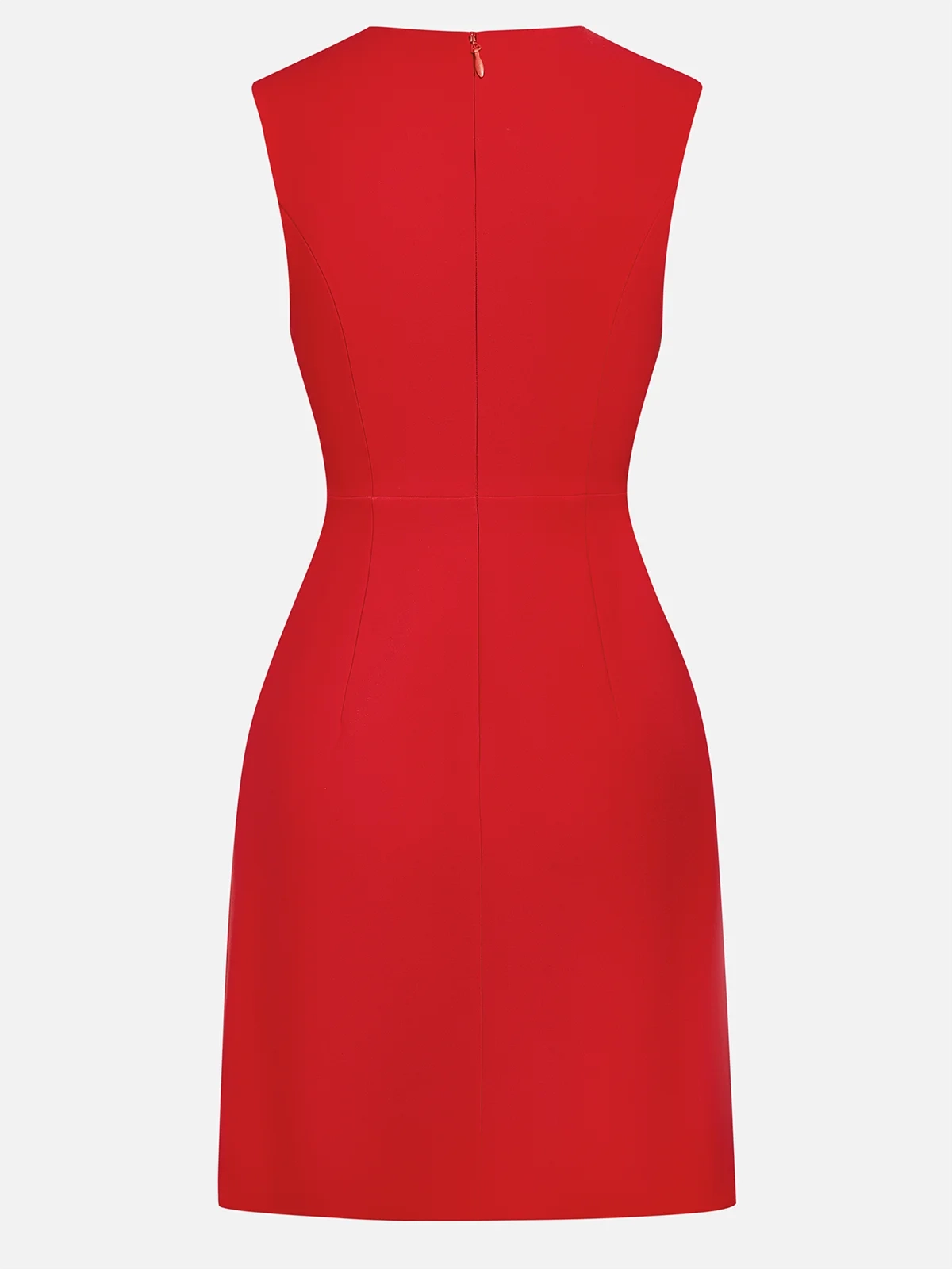 Red Butterfly Classic Crew Neck Sleeveless A-Line Mini Dress simple gentle atmospheric and unique desi Bring summer colors to enhance whiteness