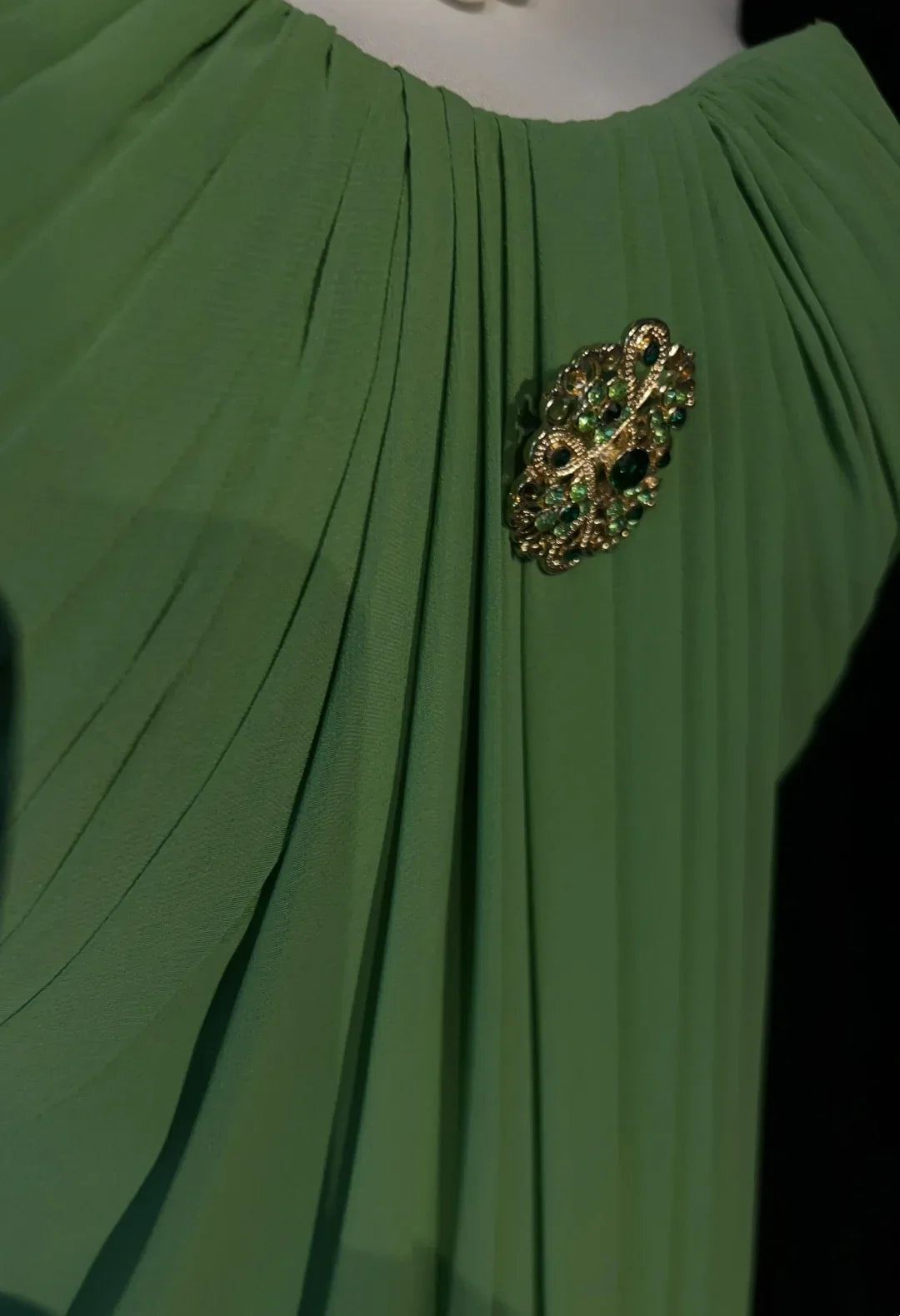 Retro A Line Sweetheart Green Chiffon Sleeveless Pleated Long Prom Dresses Party Dress 21st Birthday Outfits Graduation Dresses