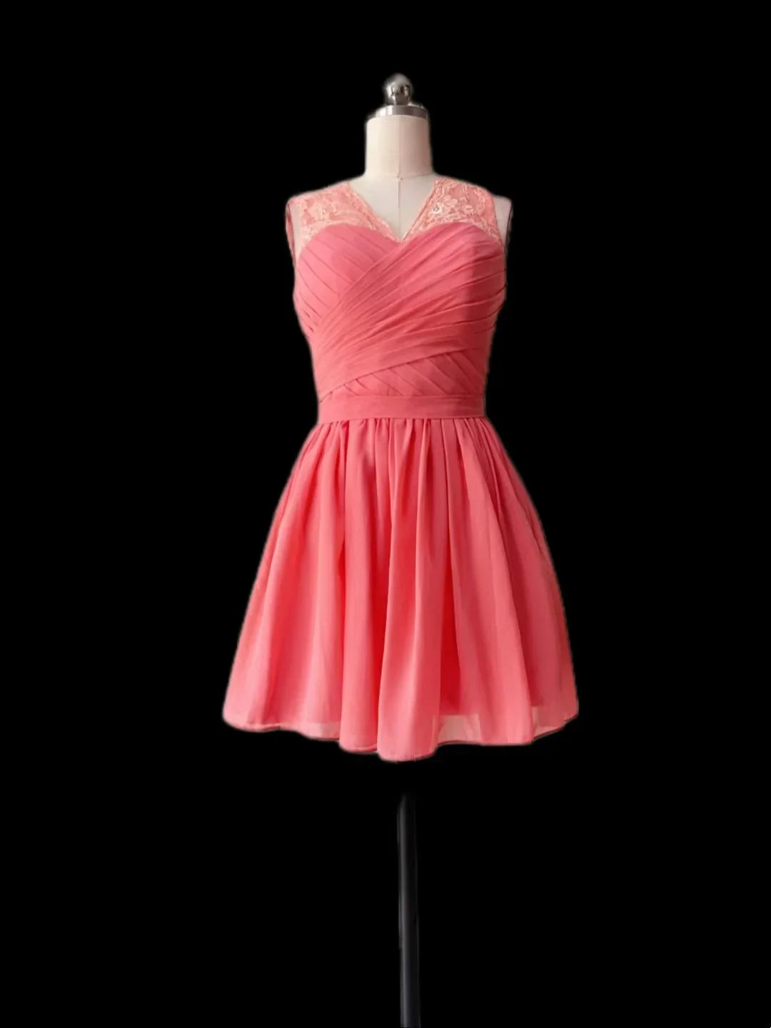 Retro A Line V Neck Chiffon Formal Homecoming Dresses 18th Birthday Outfits Graduation Dress Short Mini Hoco Dresses