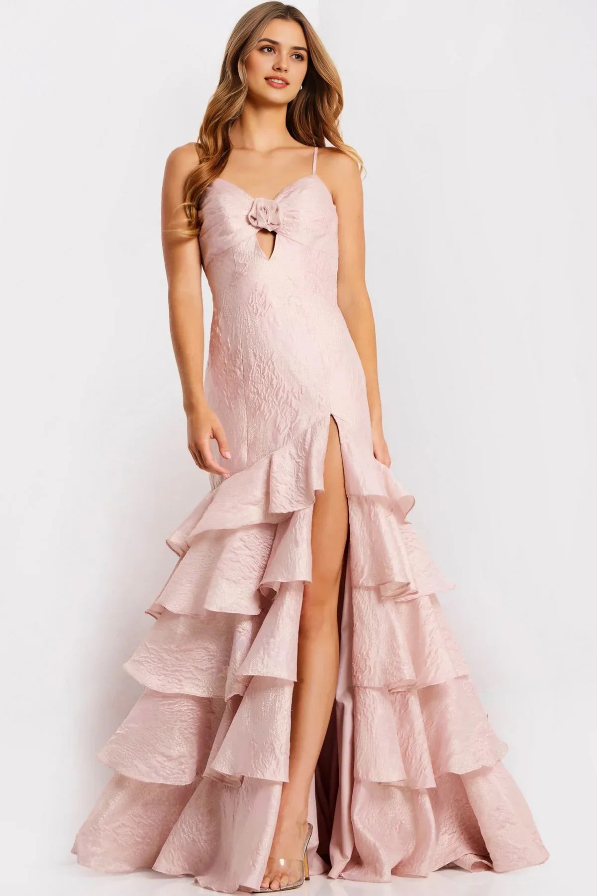 Romantic Mermaid Sweetheart Spaghetti-Strap Open-Back Floor-Length Prom Dress