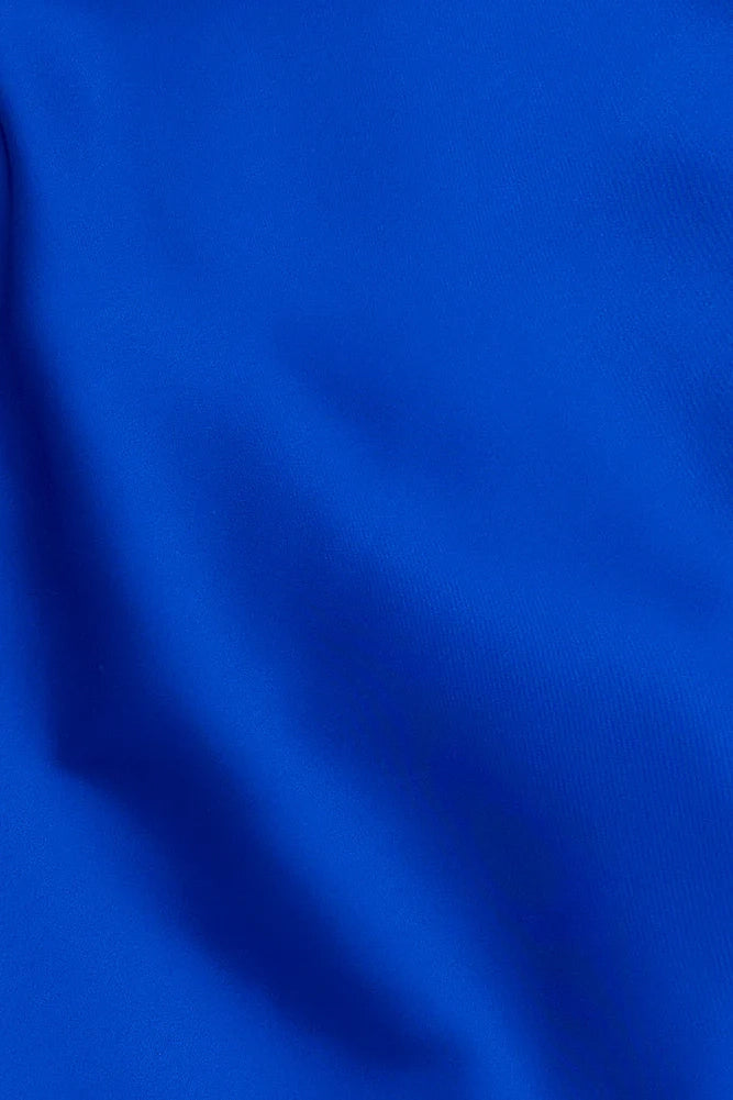 Royal Blue Strapless Satin Mini Dress with Cutout and Lace-Up Back Royal Blue Strapless Satin Mini Dress with Cutout and Lace Up BackShort Prom Dress