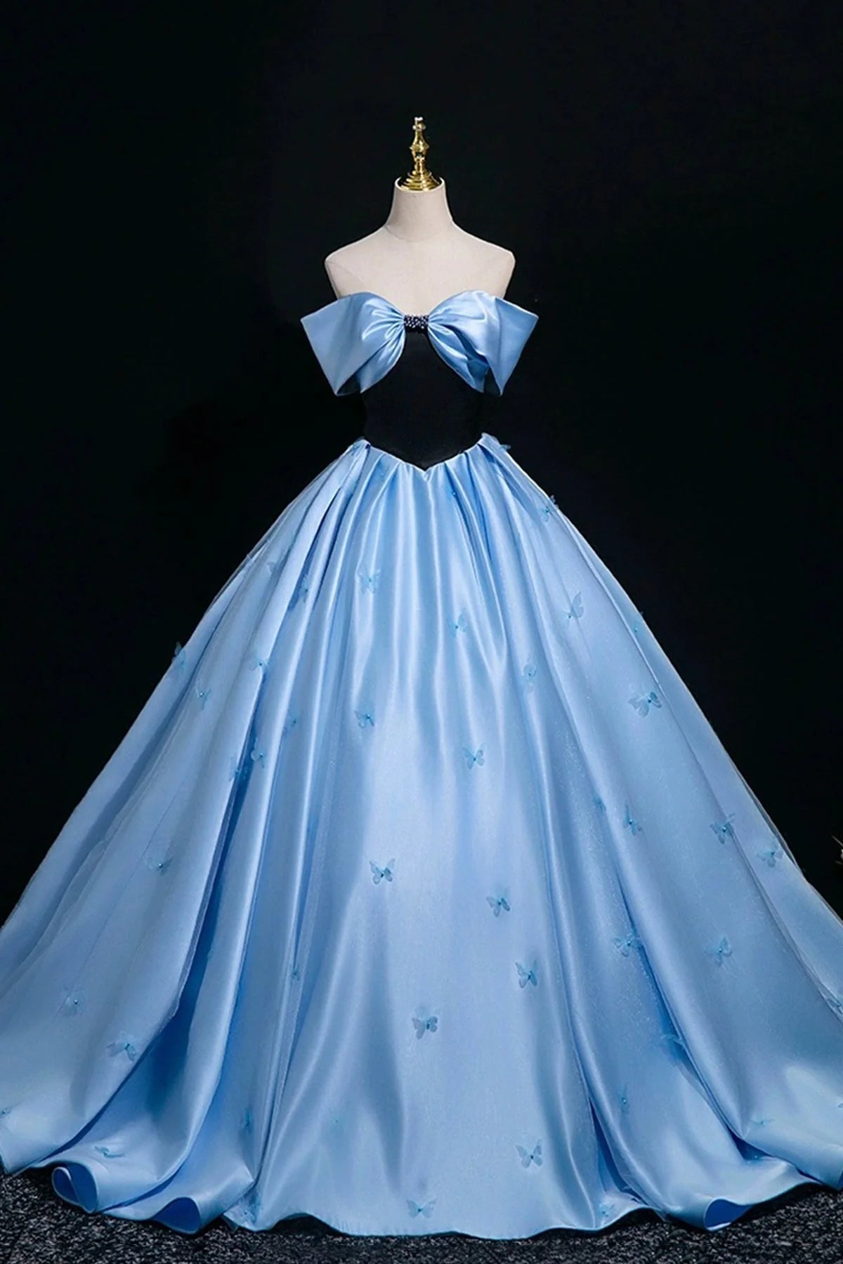 Satin Floor Length Prom Dress A-Line Off the Shoulder Party Dress simple gentle atmospheric and unique desi Brin